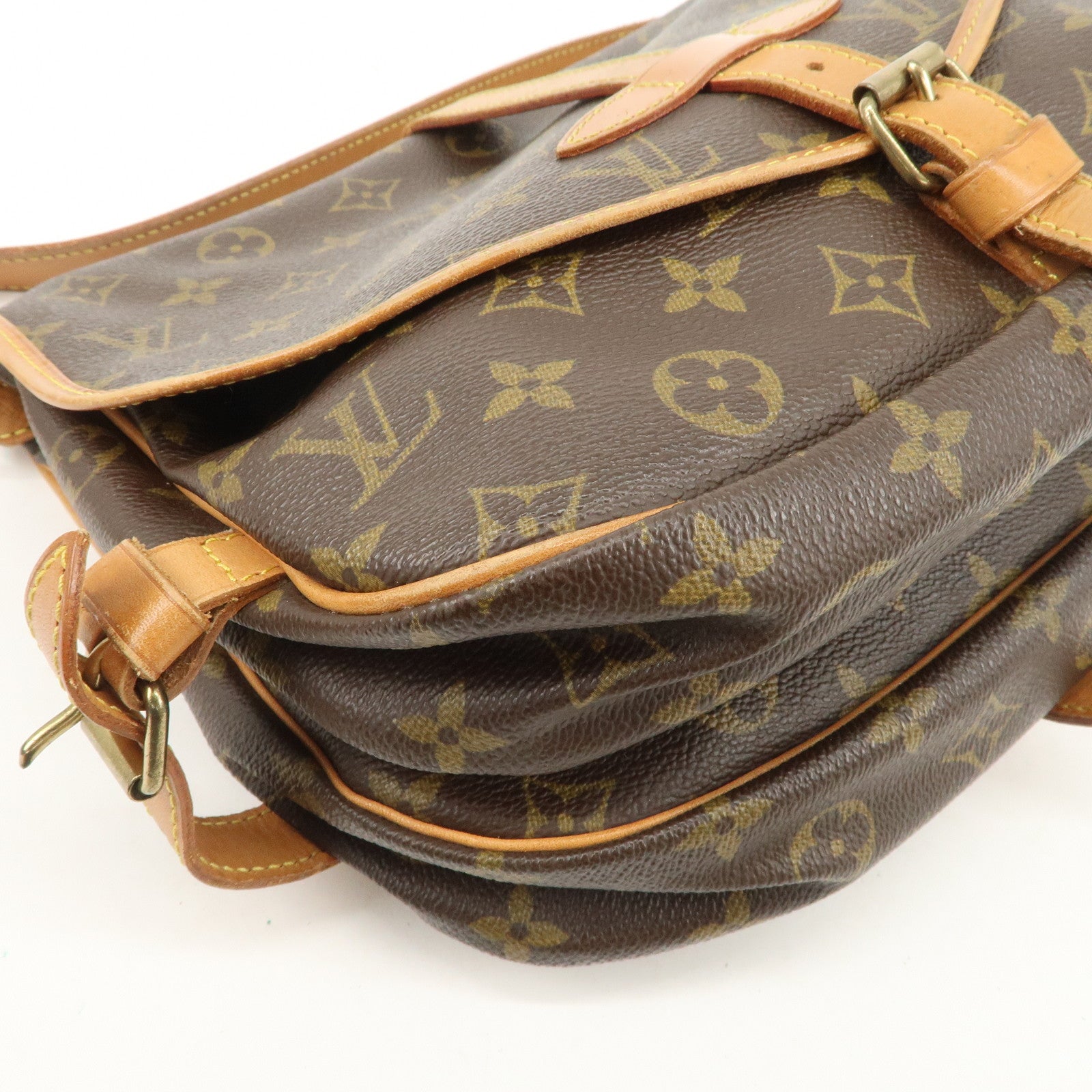Louis Vuitton Monogram Saumur 30 Crossbody Bag Brown M42256 Used