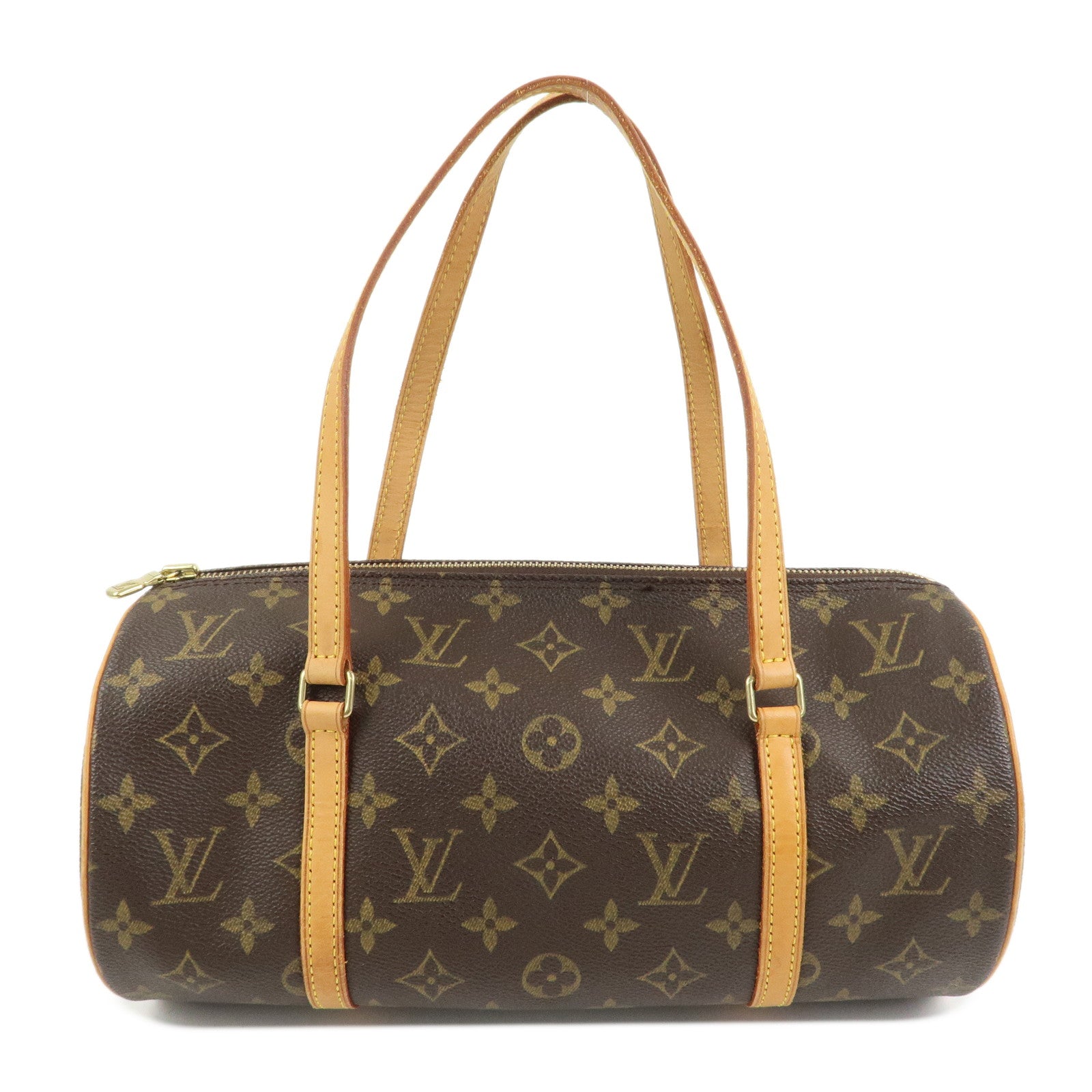 Louis Vuitton Monogram Papillon 30 Hand Bag Brown M51385