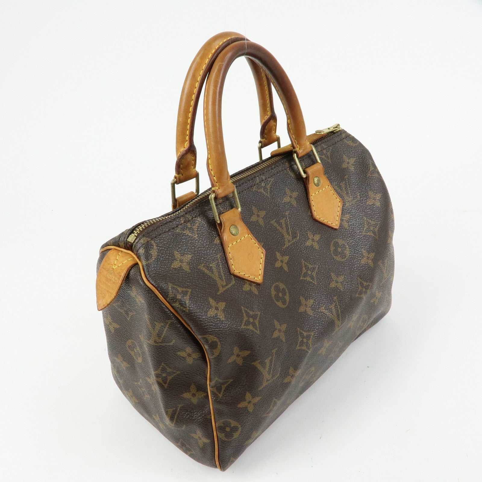 Louis Vuitton Monogram Speedy 25 Boston Bag Hand Bag Brown M41528