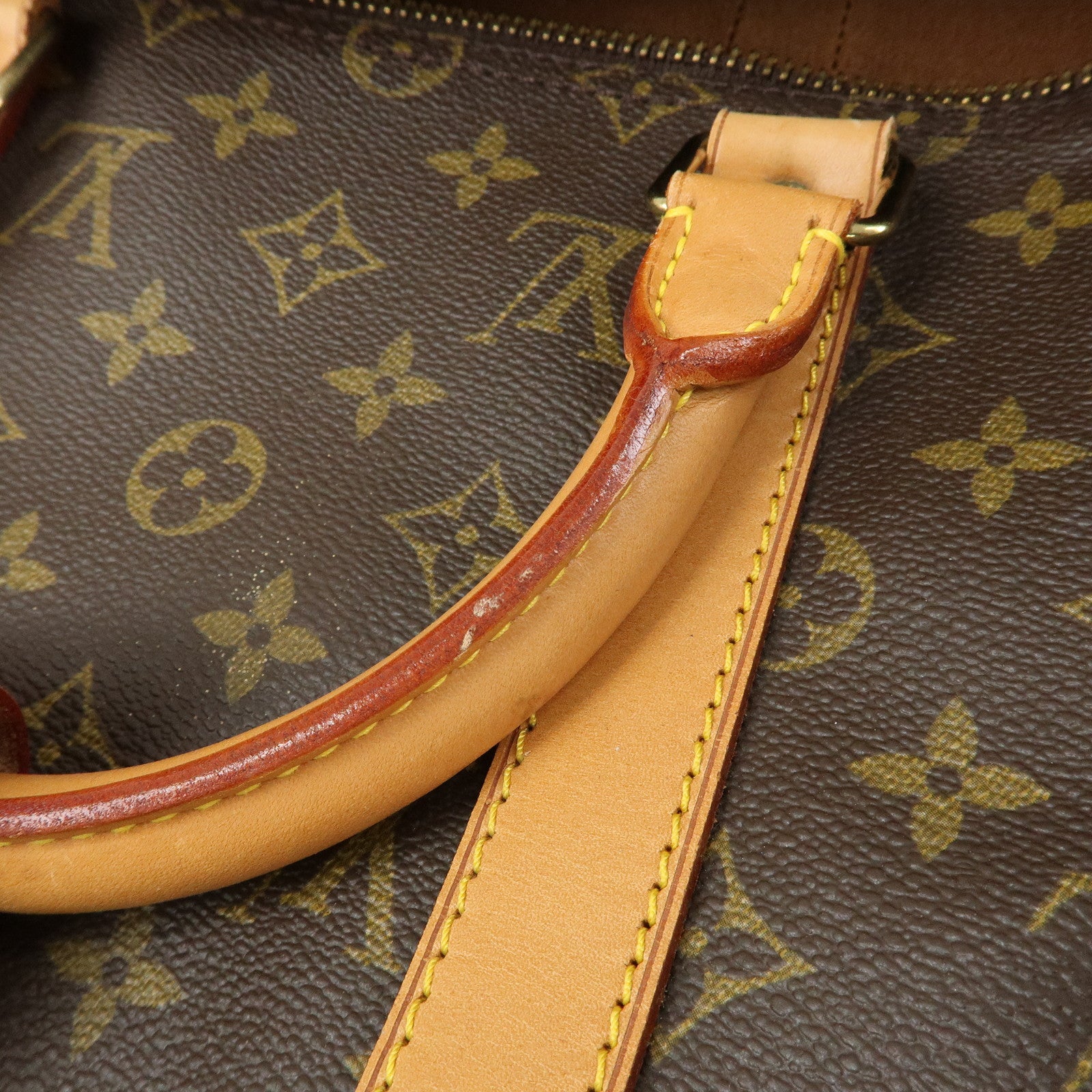 Louis Vuitton Monogram Keep All 50 Boston Bag Hand Bag Brown M41426