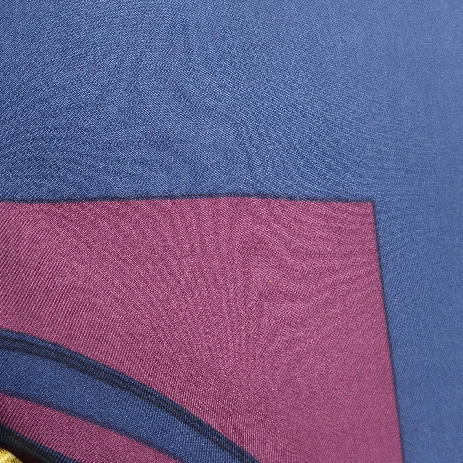 HERMES Carre 90 Silk 100% Scarf BRIDES DE GALA Navy Purple