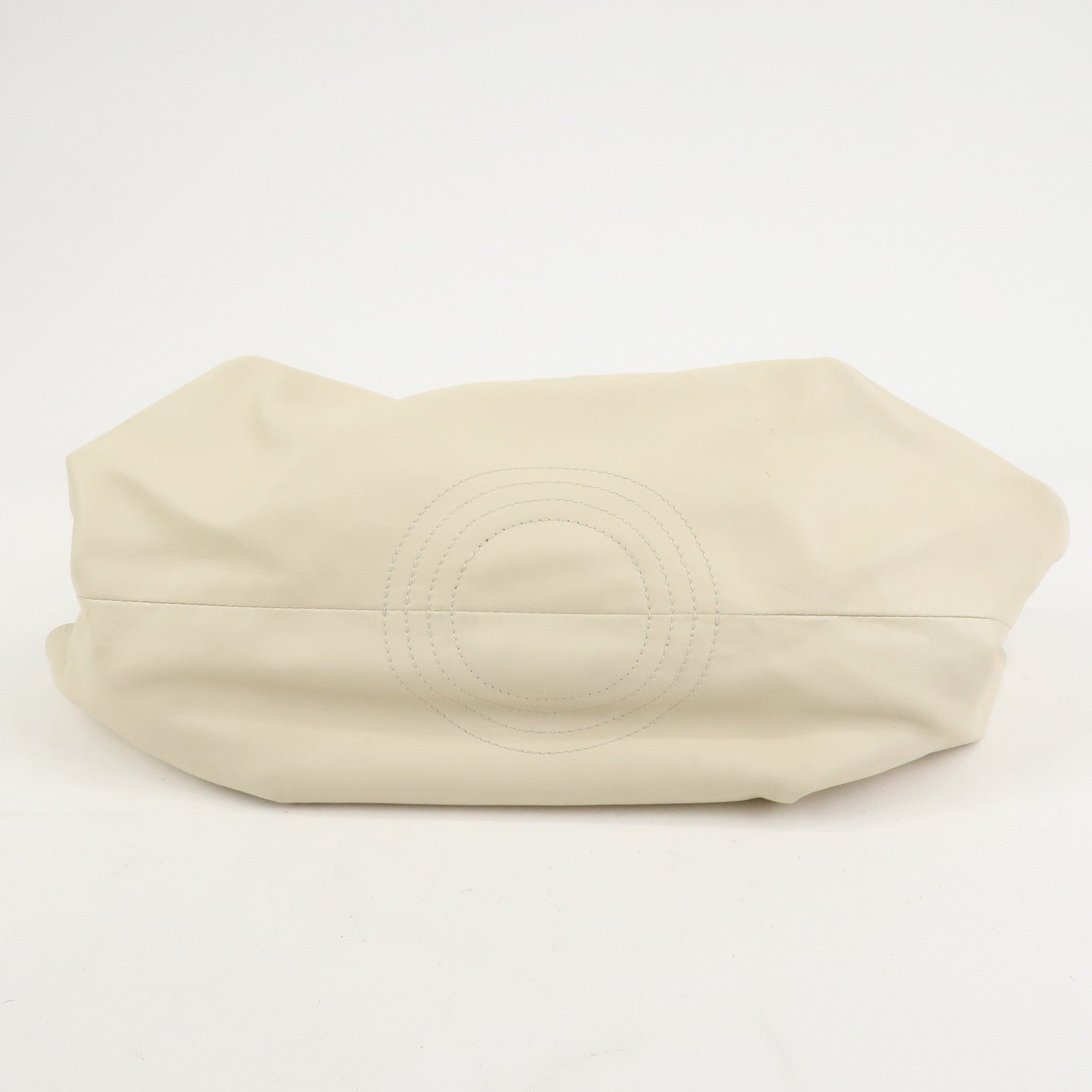 LOEWE Anagram Logo Nappa Aire Leather Hand Bag Ivory