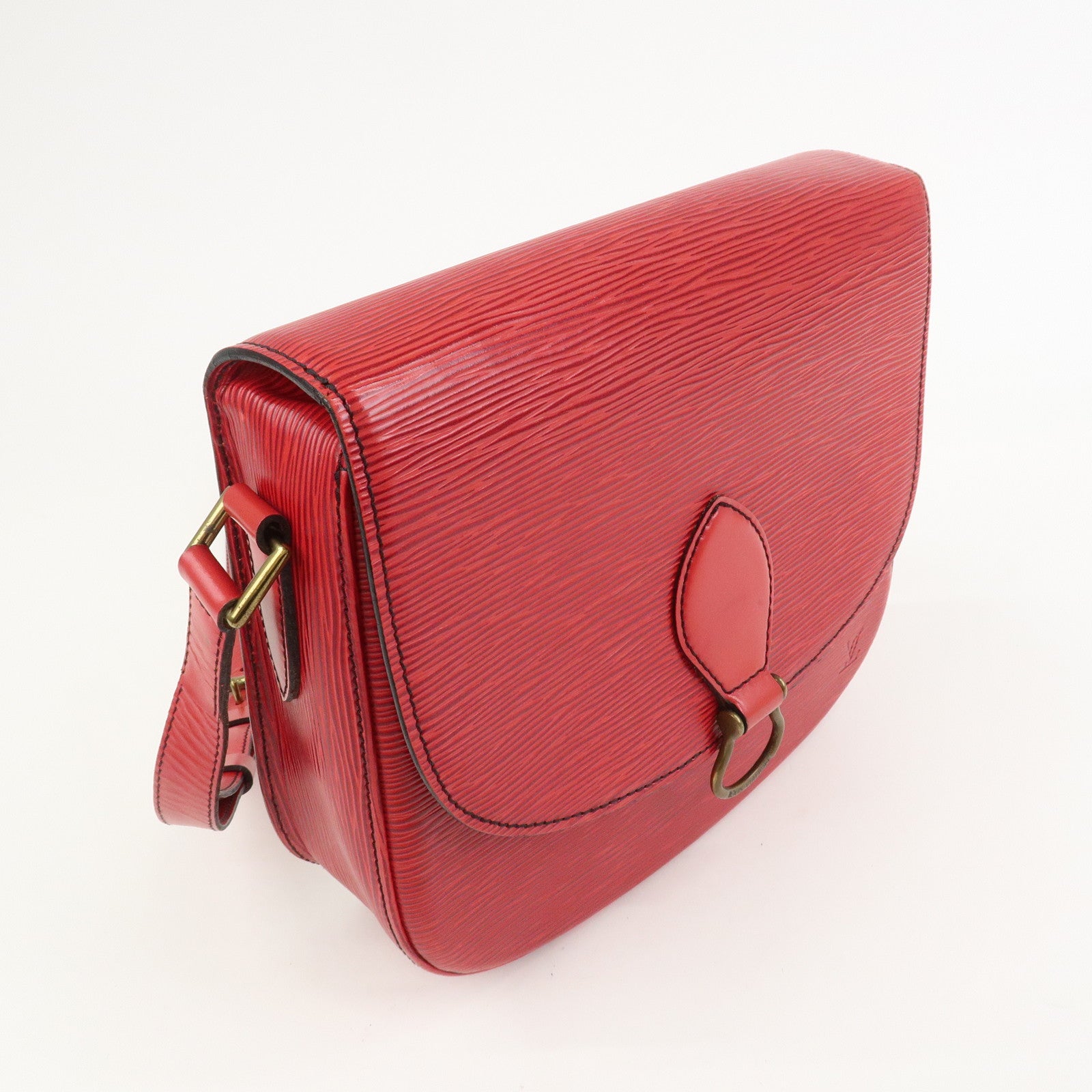 Louis Vuitton Epi Saint Cloud Shoulder Bag Crossbody Bag Red M52197