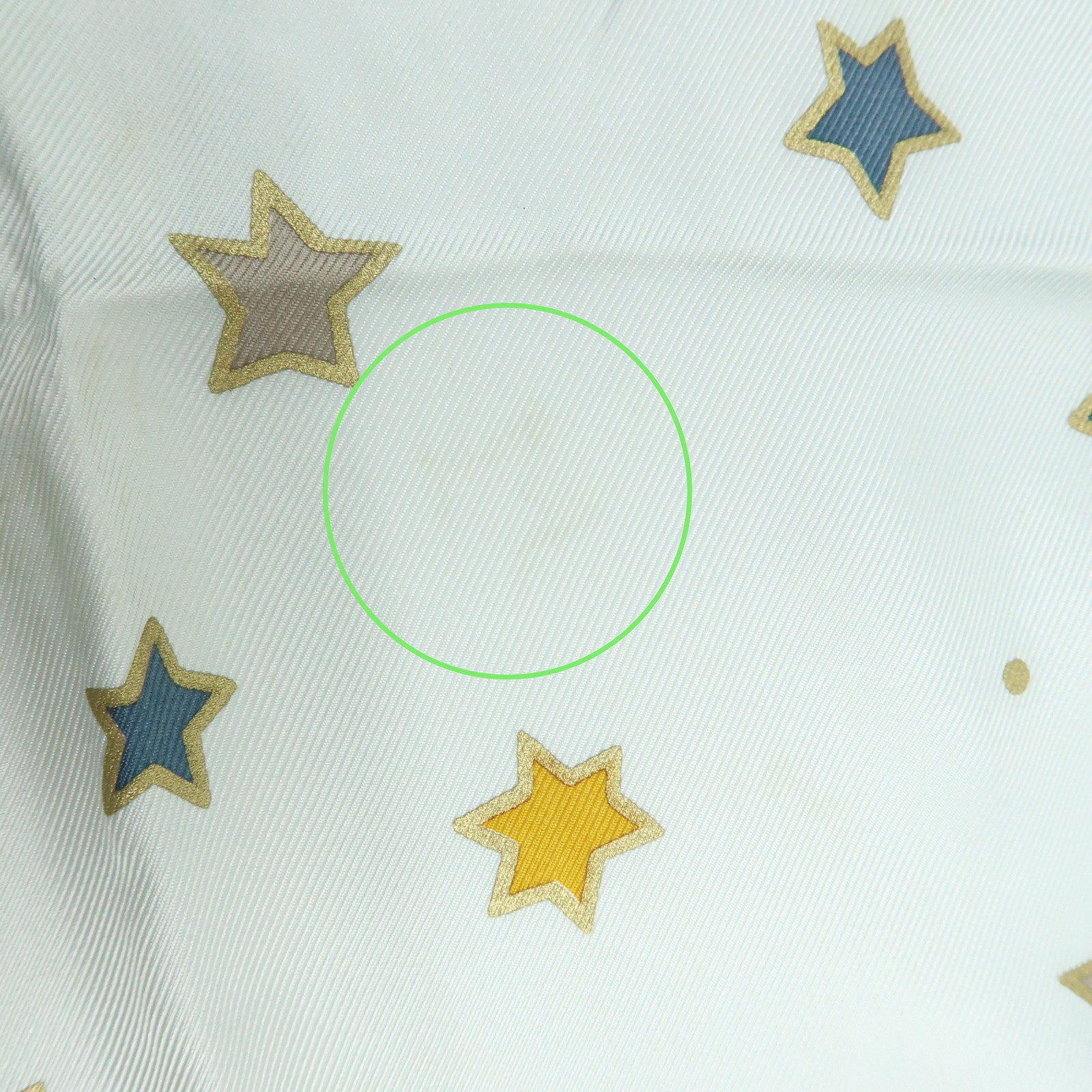 Christian Dior Silk 100% Scarf Celestial Star Motif Light Blue