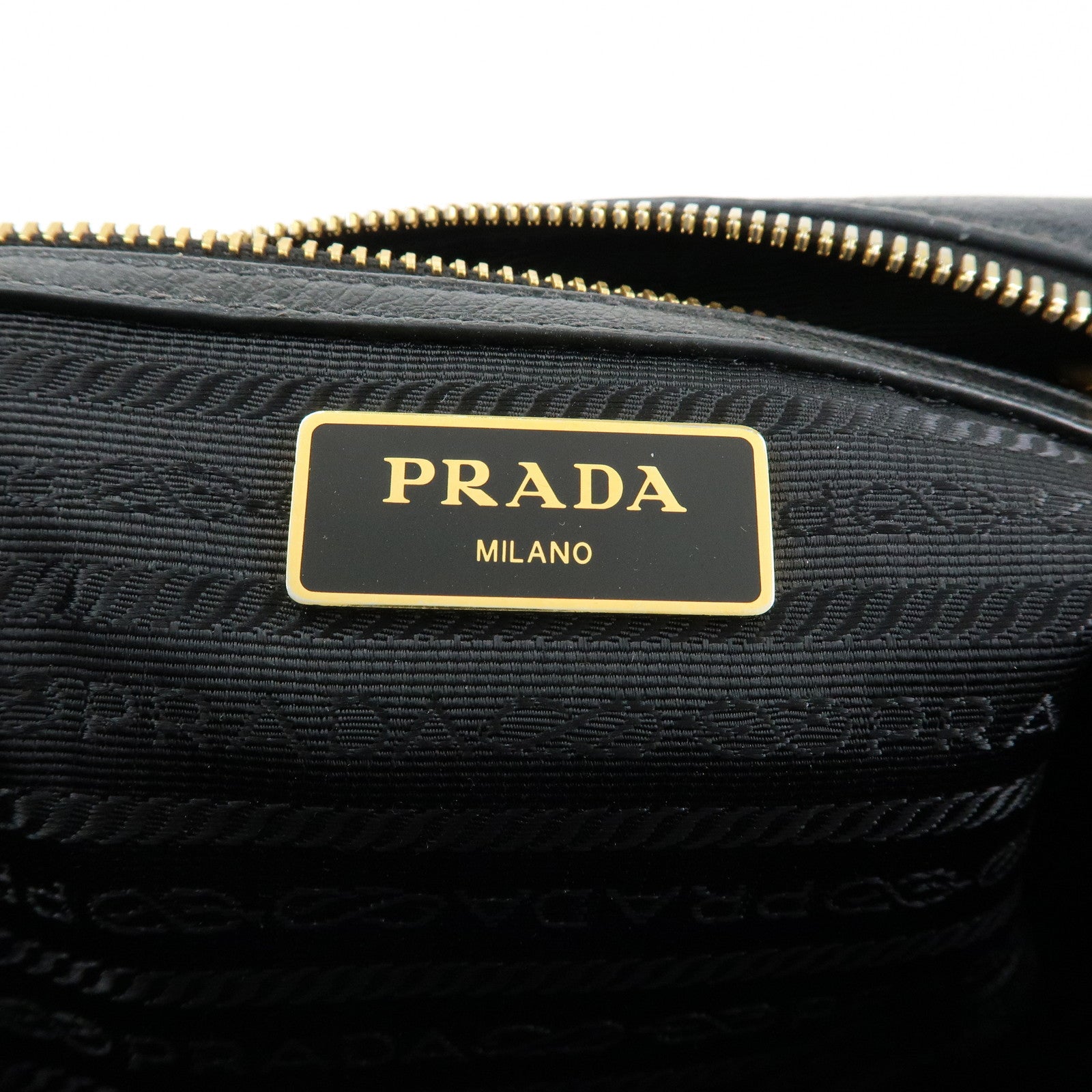 PRADA Triangle Logo Calf Leather Shoulder Bag Crossbody Bag 1BH089