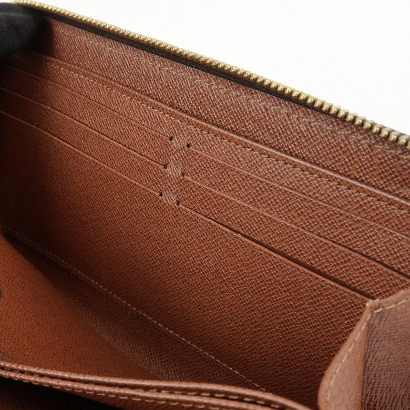Louis Vuitton Monogram Canvas Zippy Long Wallet Brown M60017