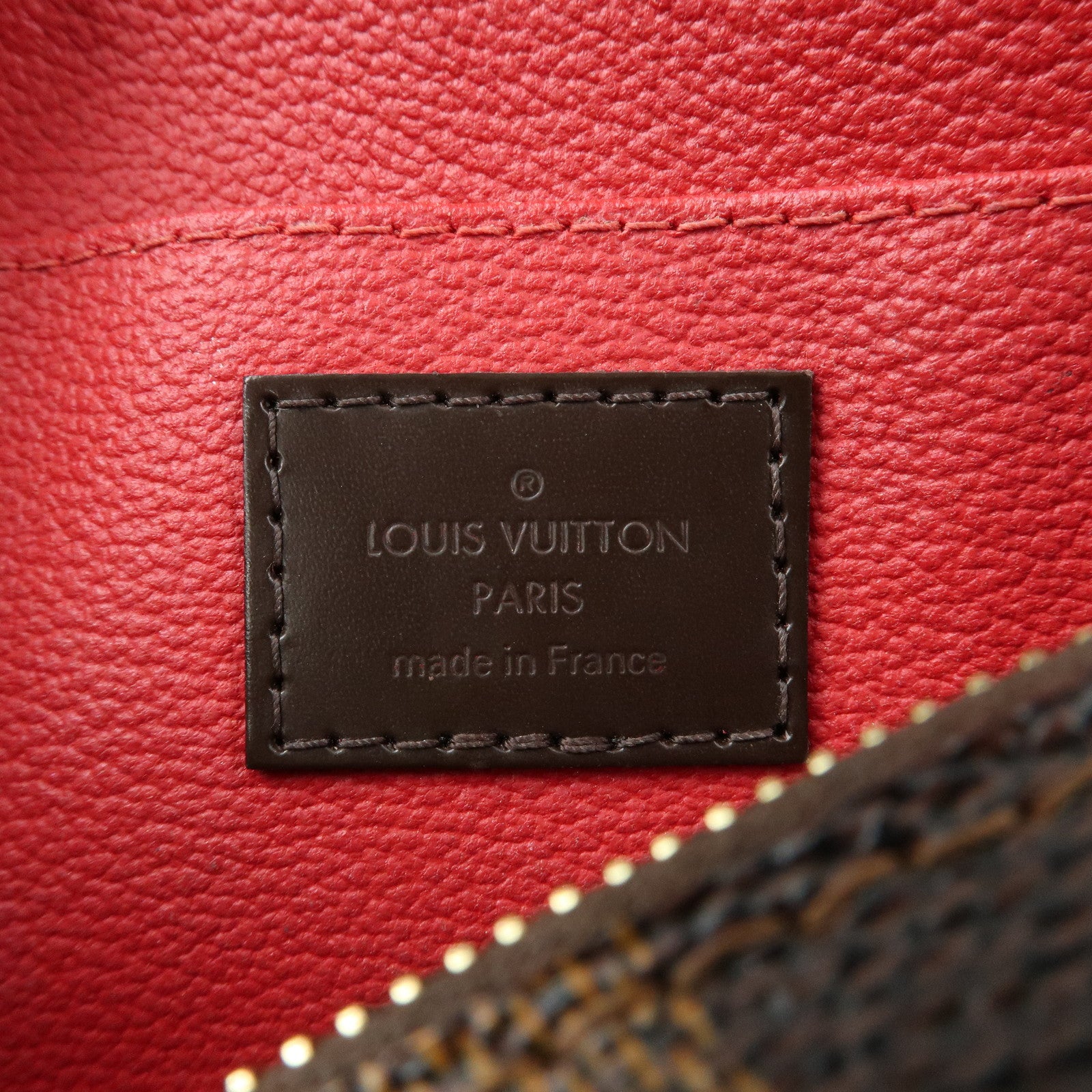 Louis Vuitton Damier Pochette Cosmetic PM Pouch Brown N47516
