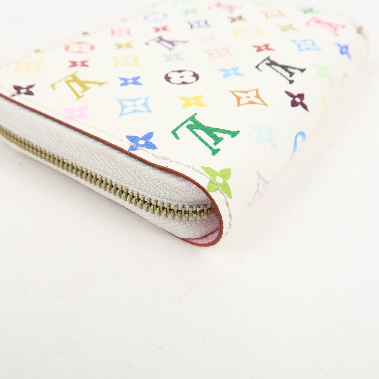 Louis Vuitton Monogram Multicolor Zippy Coin Purse Blanc M93741