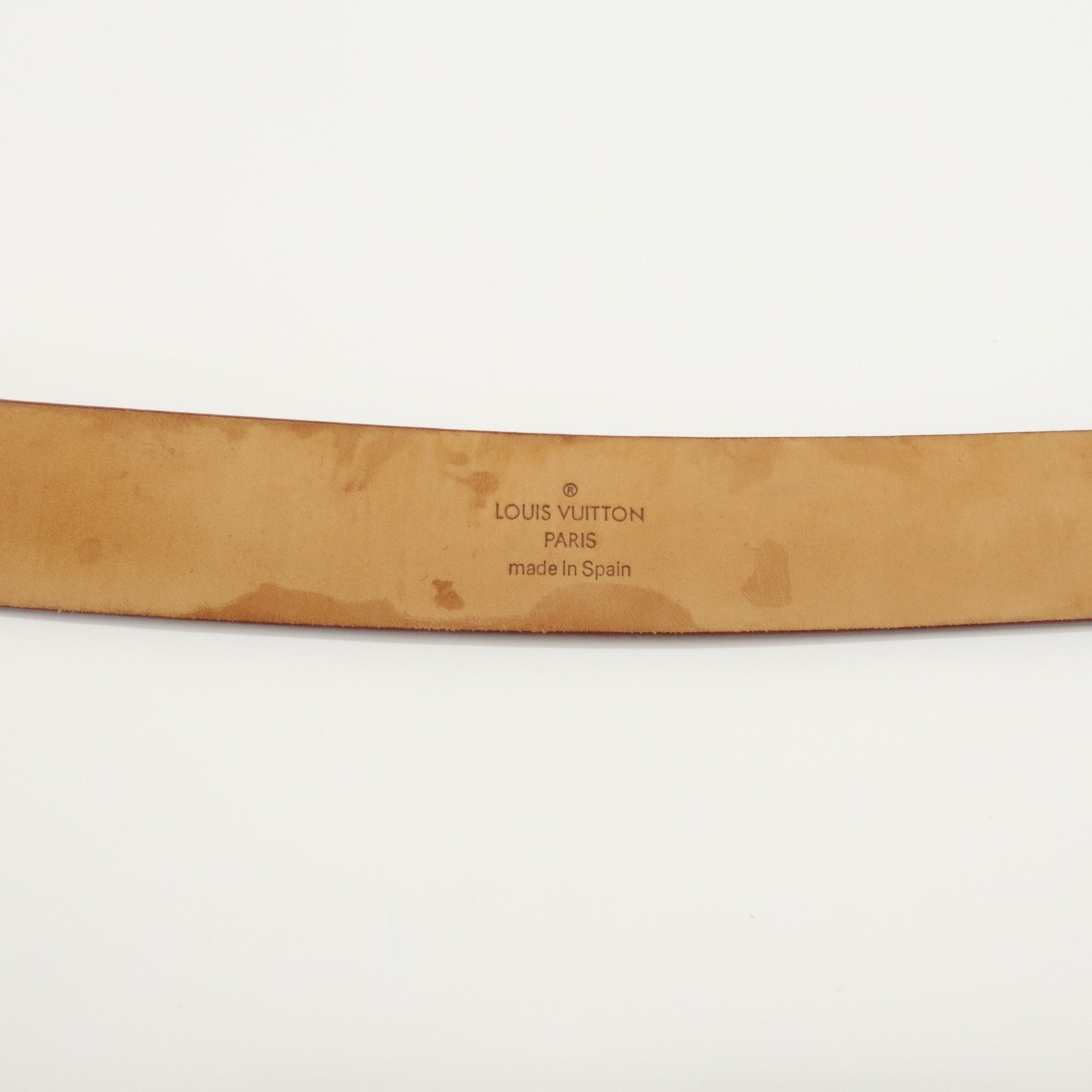 Louis Vuitton Leather Ceinture LV Initial Belt 80/32 Caramel M6901