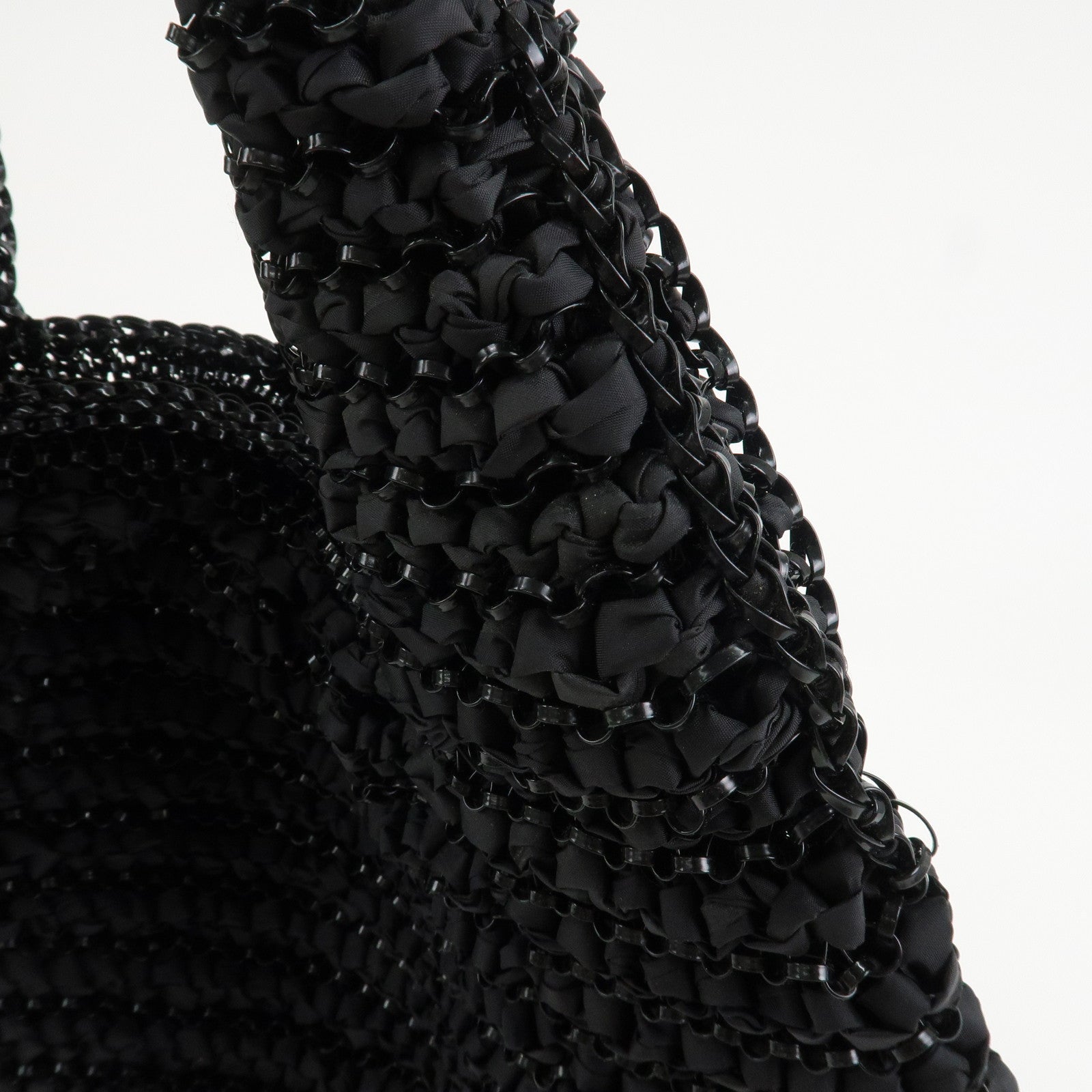 ANTEPRIMA PVC Nylon Hand Bag Shoulder Bag Black