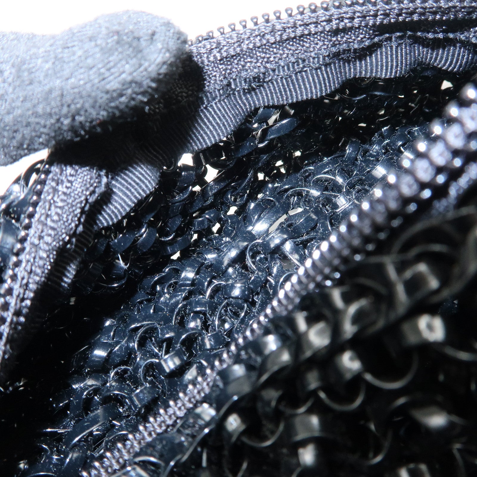 ANTEPRIMA Wire Bag MOTIVO PVC Chain Soulder Bag Heart Black