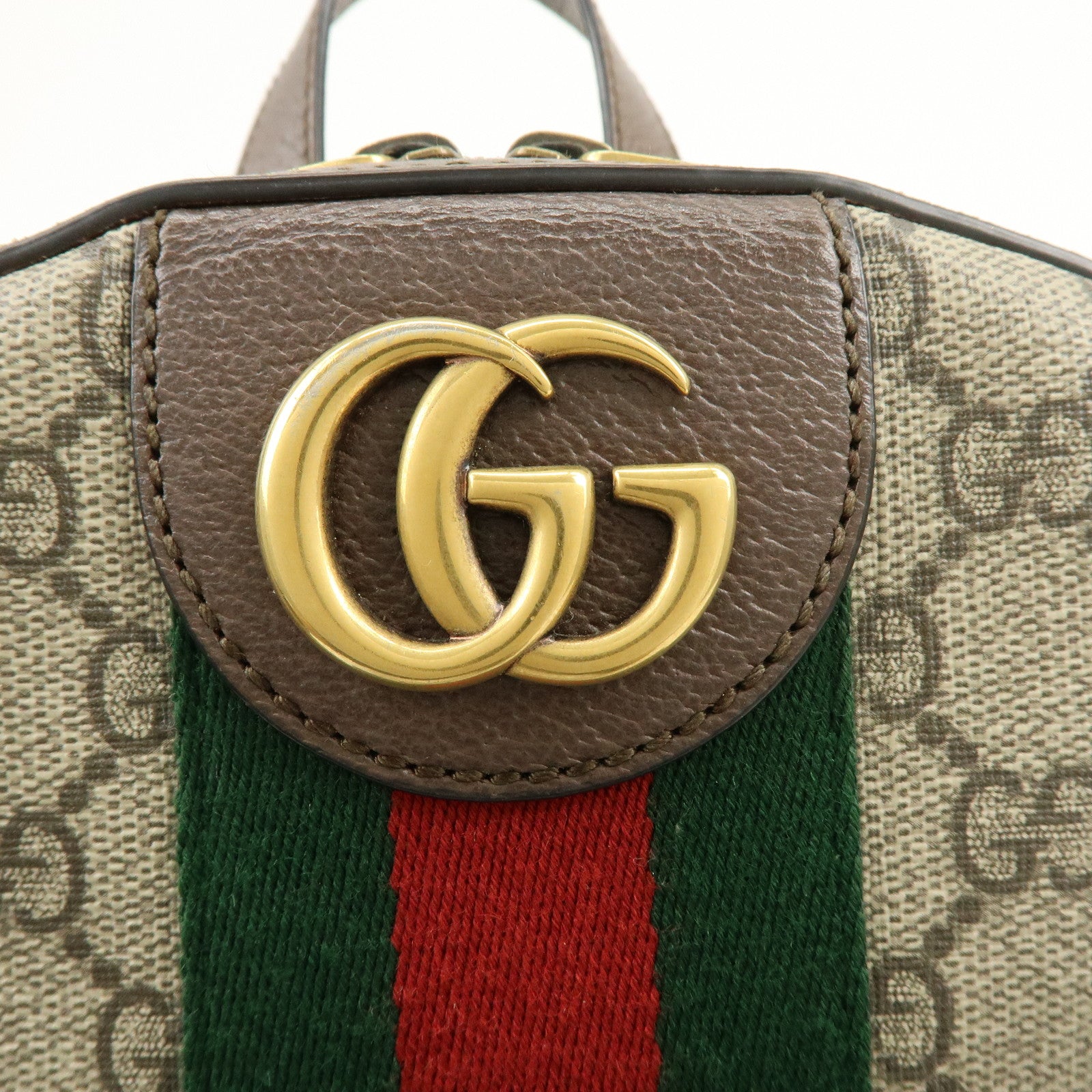 GUCCI Ophidia Sherry GG Marmont GG Supreme Leather Backpack 547965