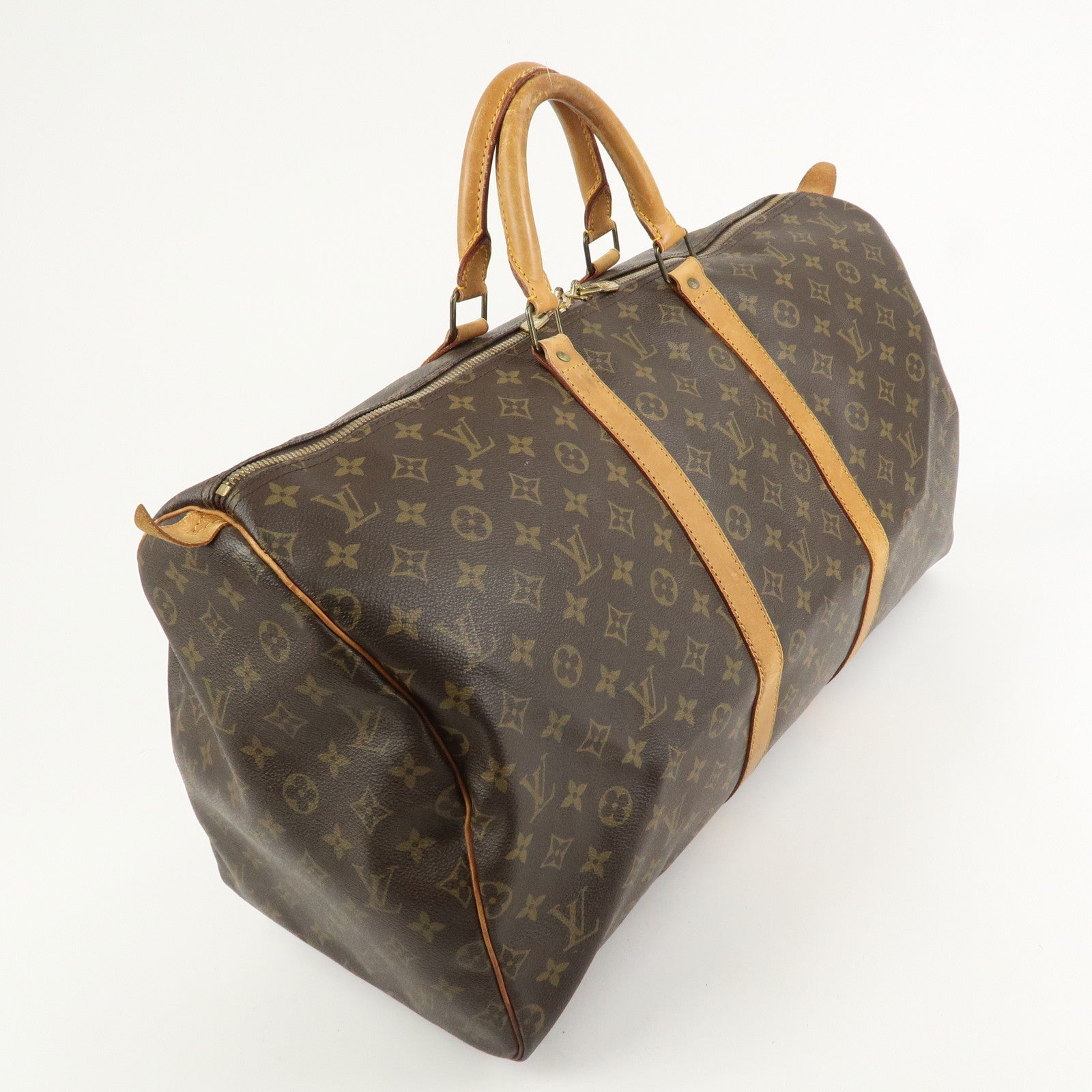 Louis Vuitton Monogram Keep All 55 Boston Bag Travel Bag M41424