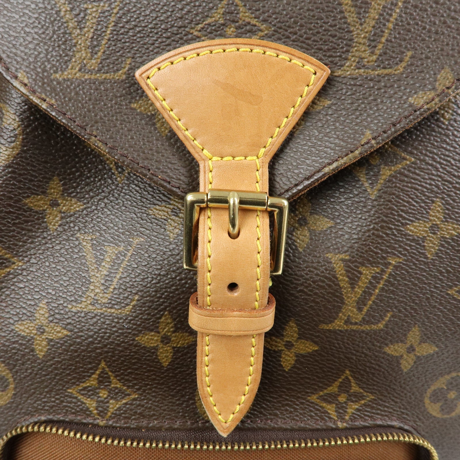 Louis Vuitton Monogram Montsouris MM Backpack Rucksack Brown M51136