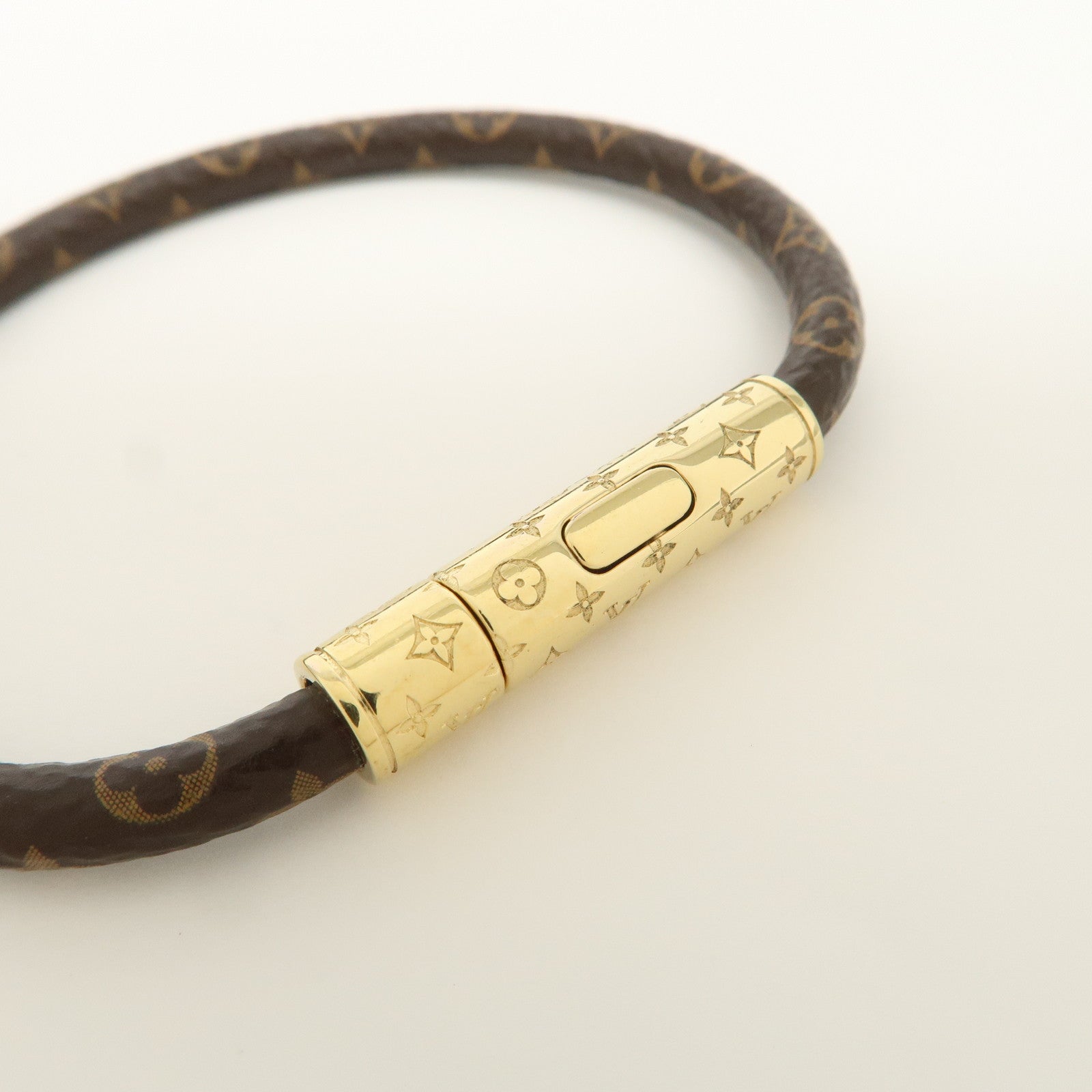 Louis Vuitton Monogram Canvas LV Confidential Bracelet Brown M8274