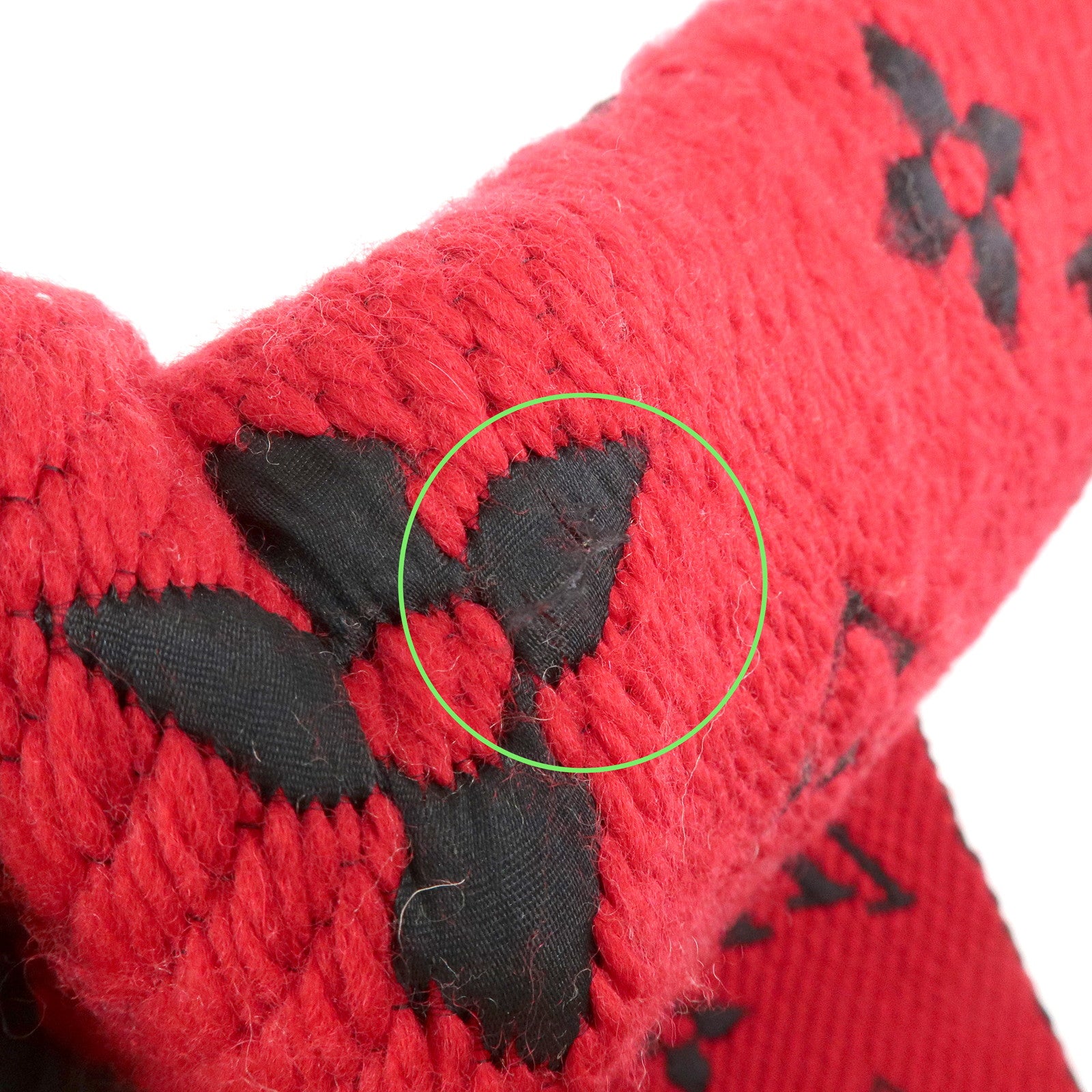 Louis Vuitton Monogram Echarpe Logomania Scarf Beige Red M73886