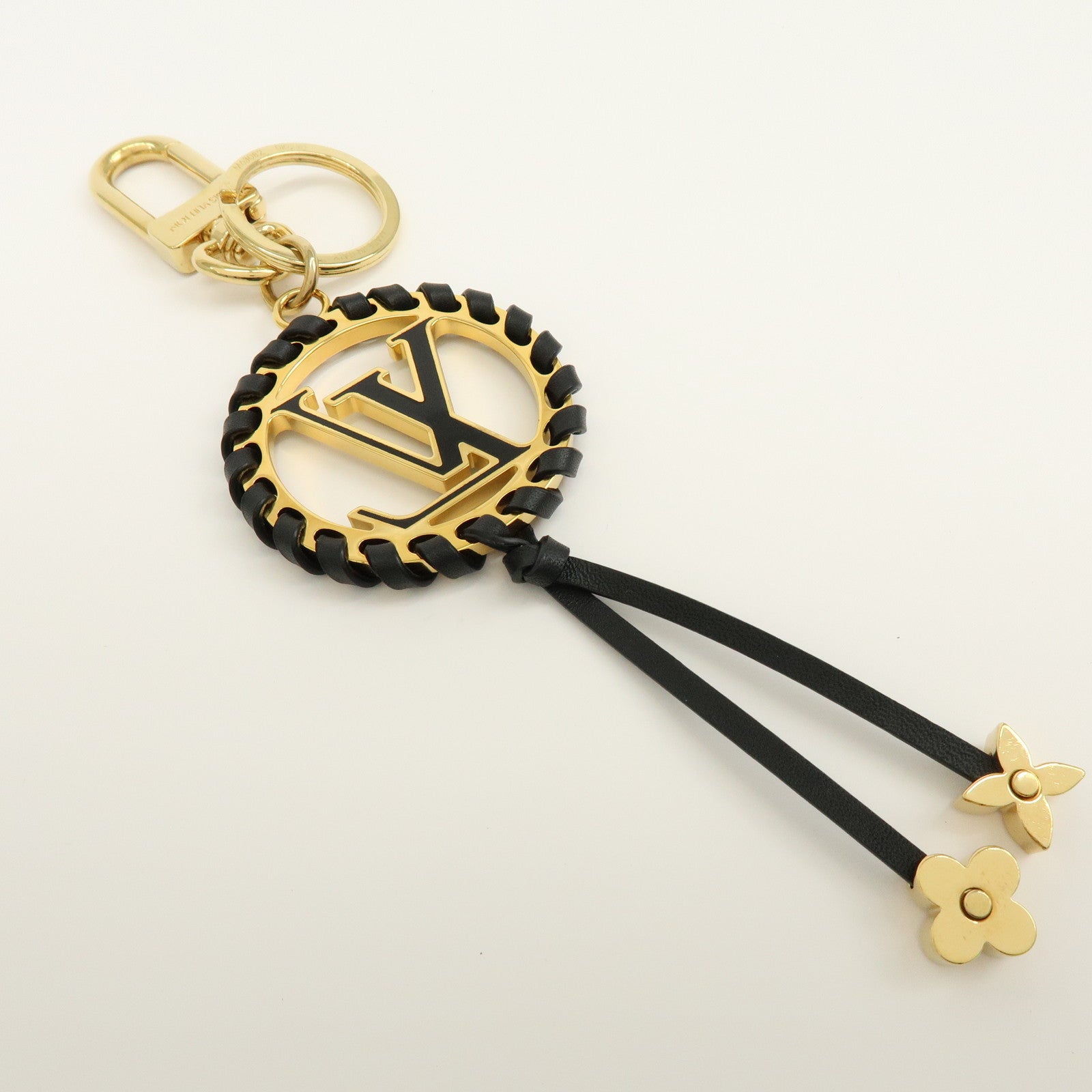 Louis Vuitton Porte Cles Very LV Circle Bag Charm Black M63082