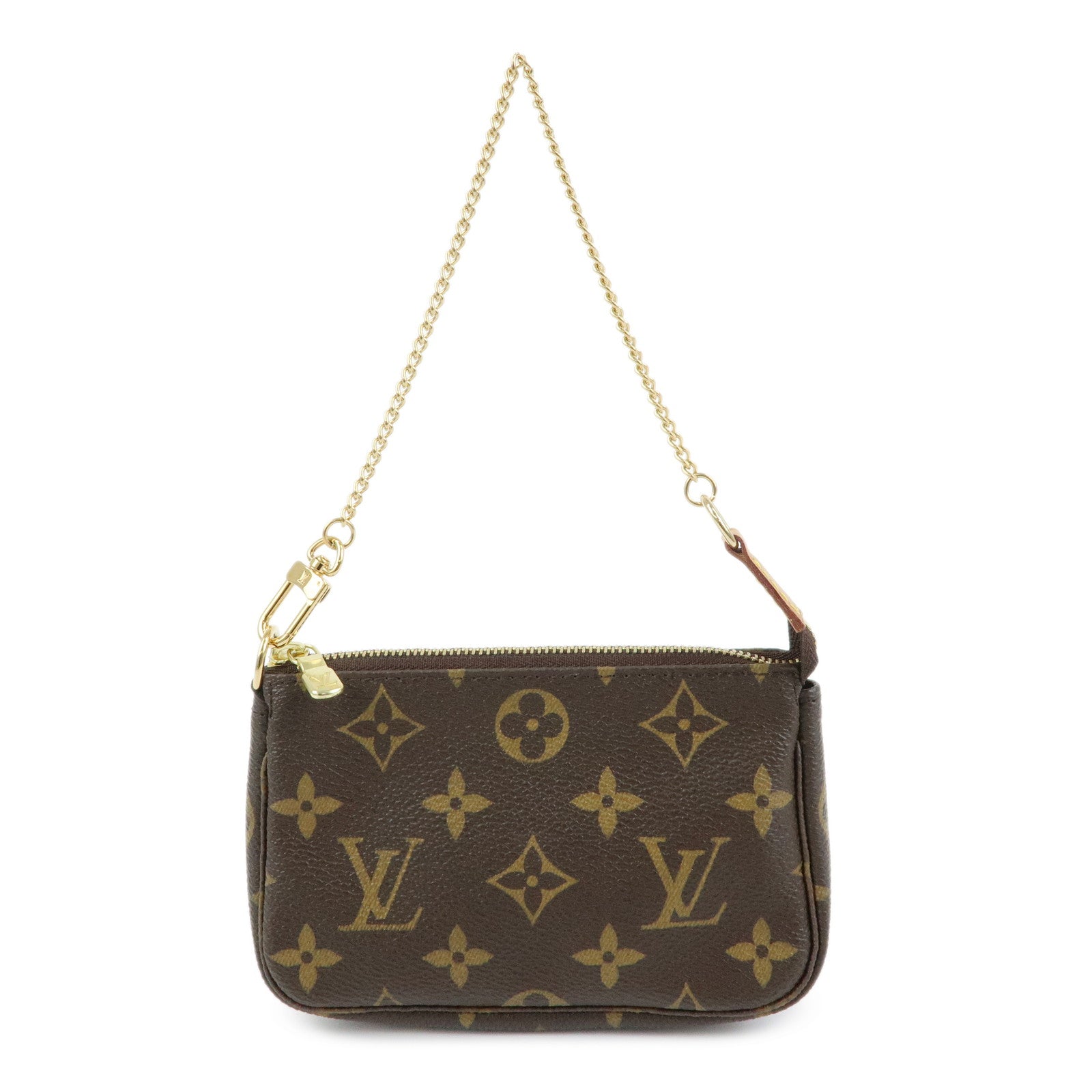 Louis Vuitton Monogram Mini Pochette Accessoires Hand Bag M58009