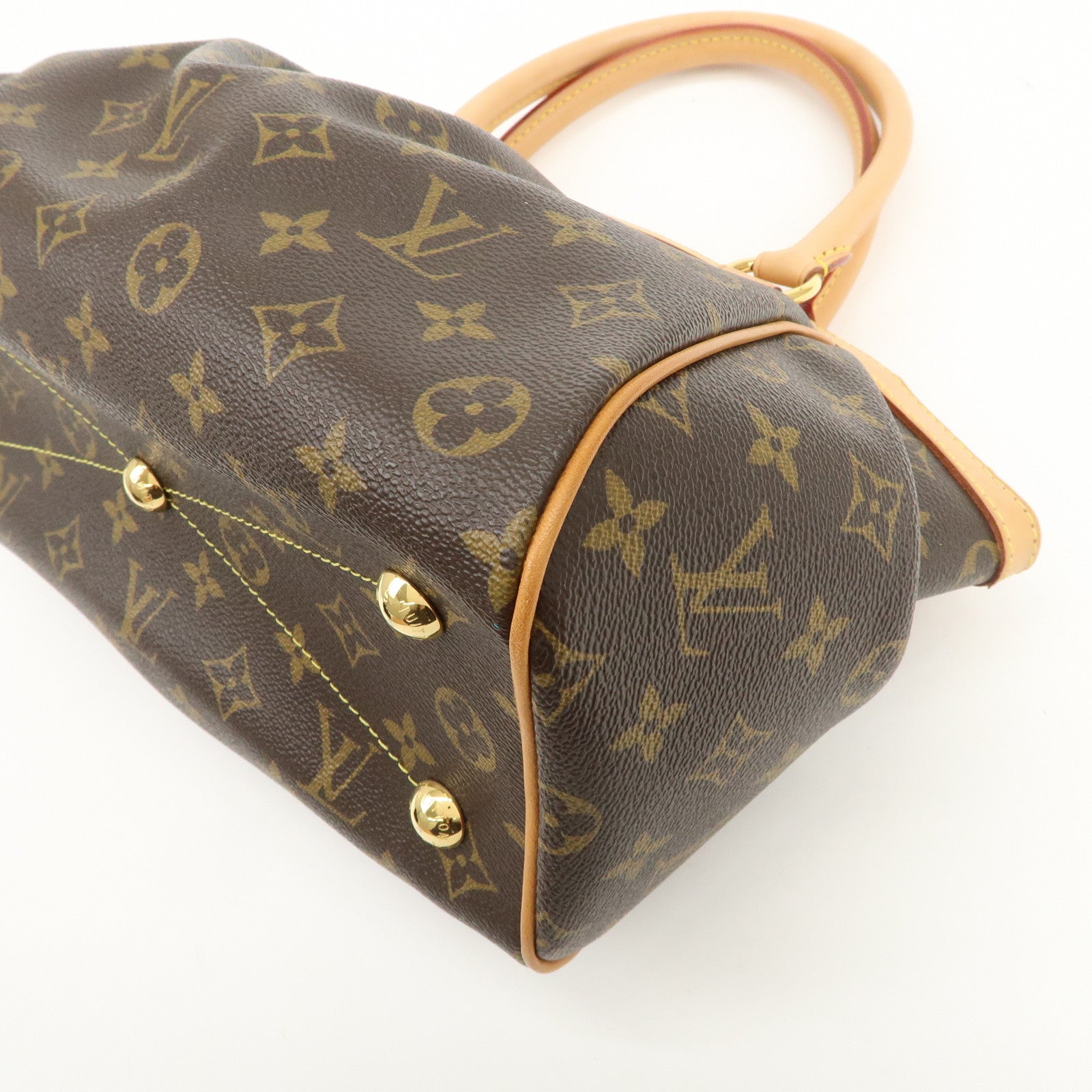 Louis Vuitton Monogram Tivoli PM Hand Bag Shoulder Bag Brown M40143