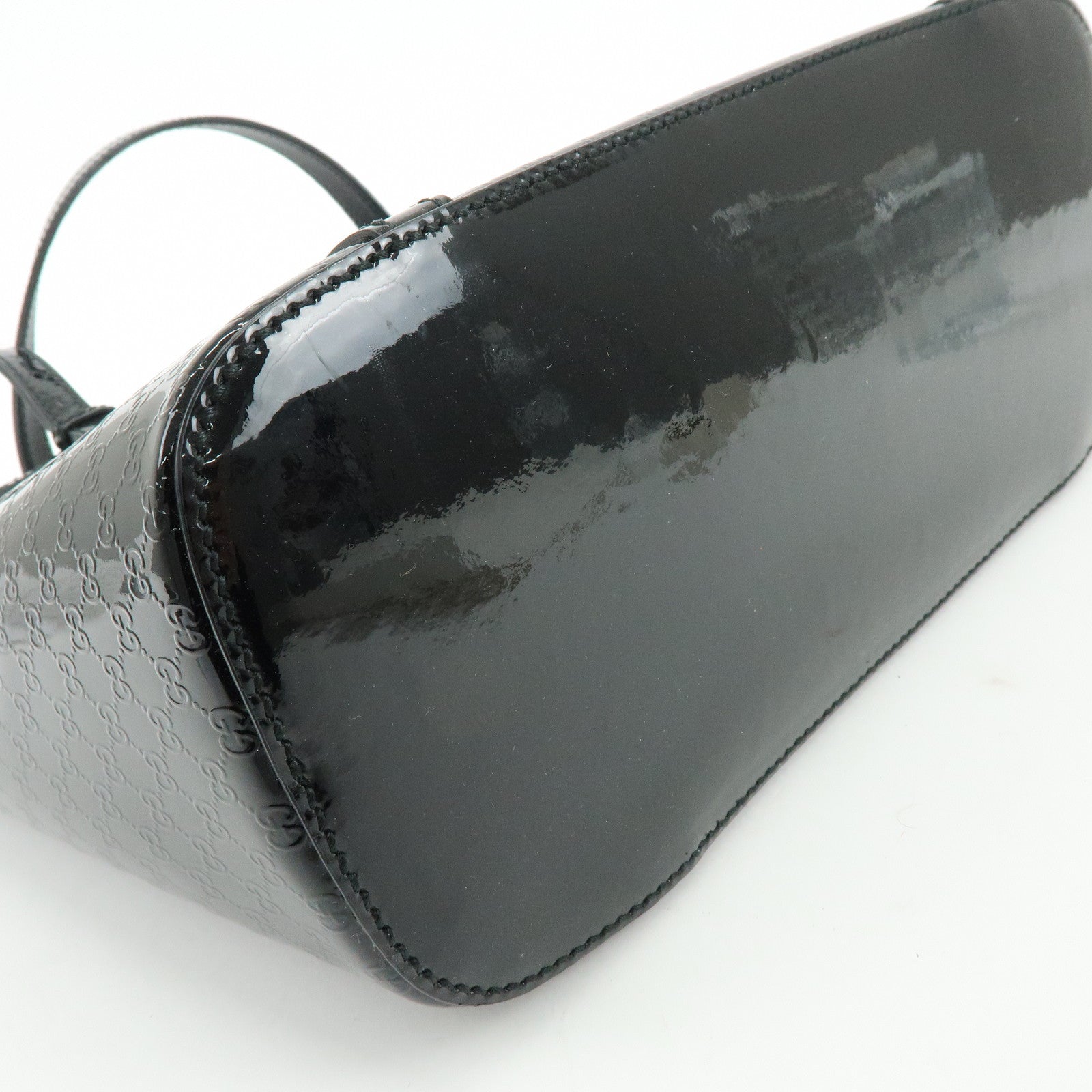 GUCCI Microguccissima Gucci Nice Patent Leather Tote Bag 336776