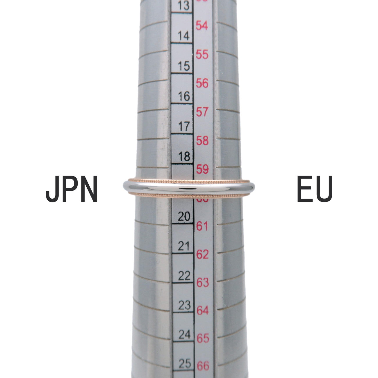 Tiffany & Co Milgrain Band Ring PT950 K18 750PG Rose Gold US9 EU60