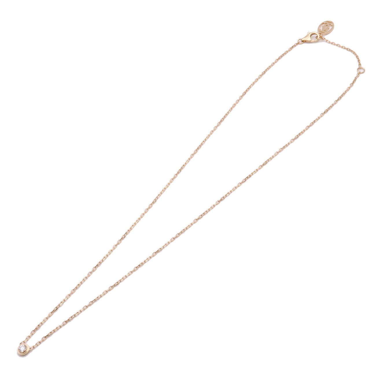 Cartier d'amour Necklace SM 1P Diamond 0.09ct K18YG Yellow Gold