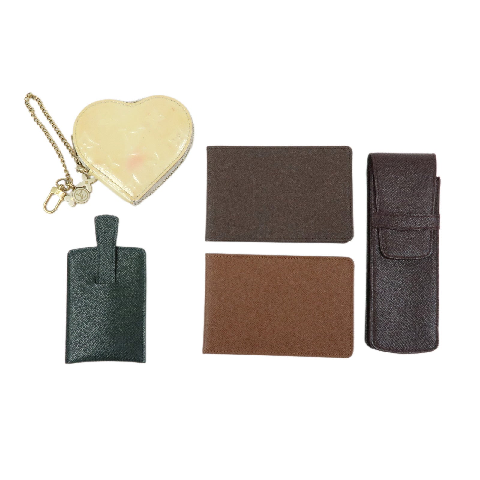 Louis Vuitton Taiga Vernis Set of 5 Coin Case M91918/M64866/M30544