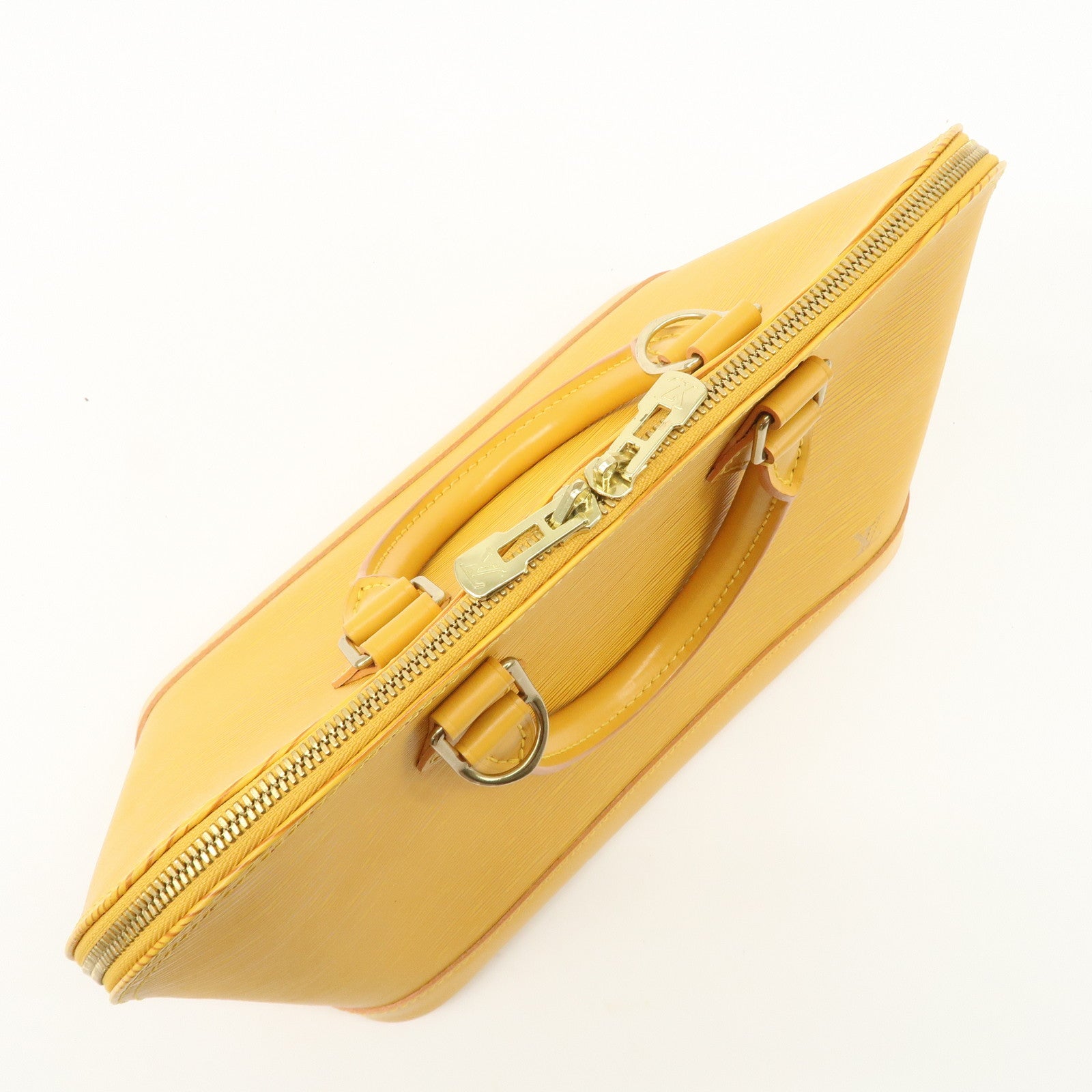 Louis Vuitton Epi Alma PM Hand Bag Tassili Yellow M52149
