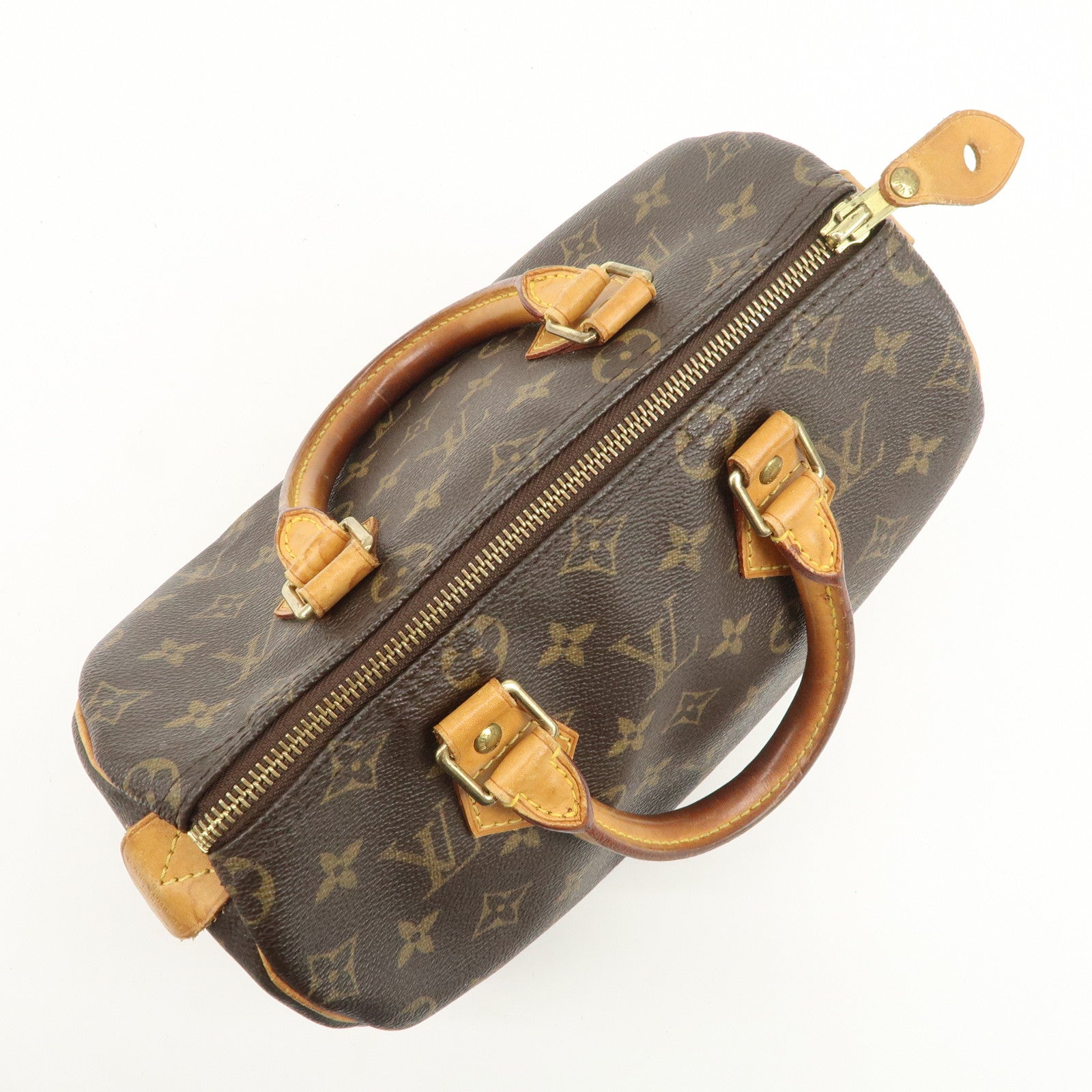 Louis Vuitton Monogram Speedy 25 Boston Bag Hand Bag Brown M41528