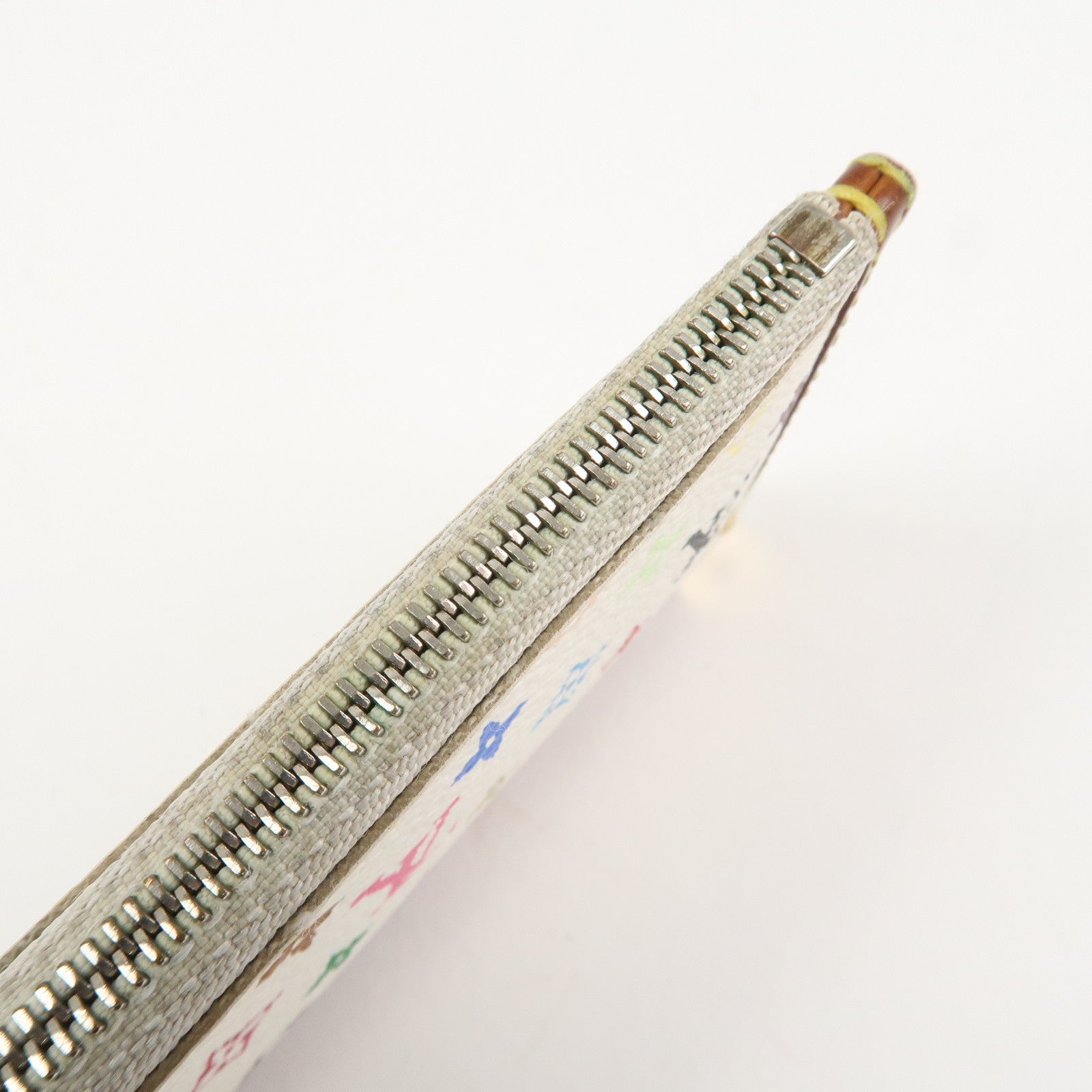 Louis Vuitton Monogram Multicolor Pochette Cles Blanc M92655 Used