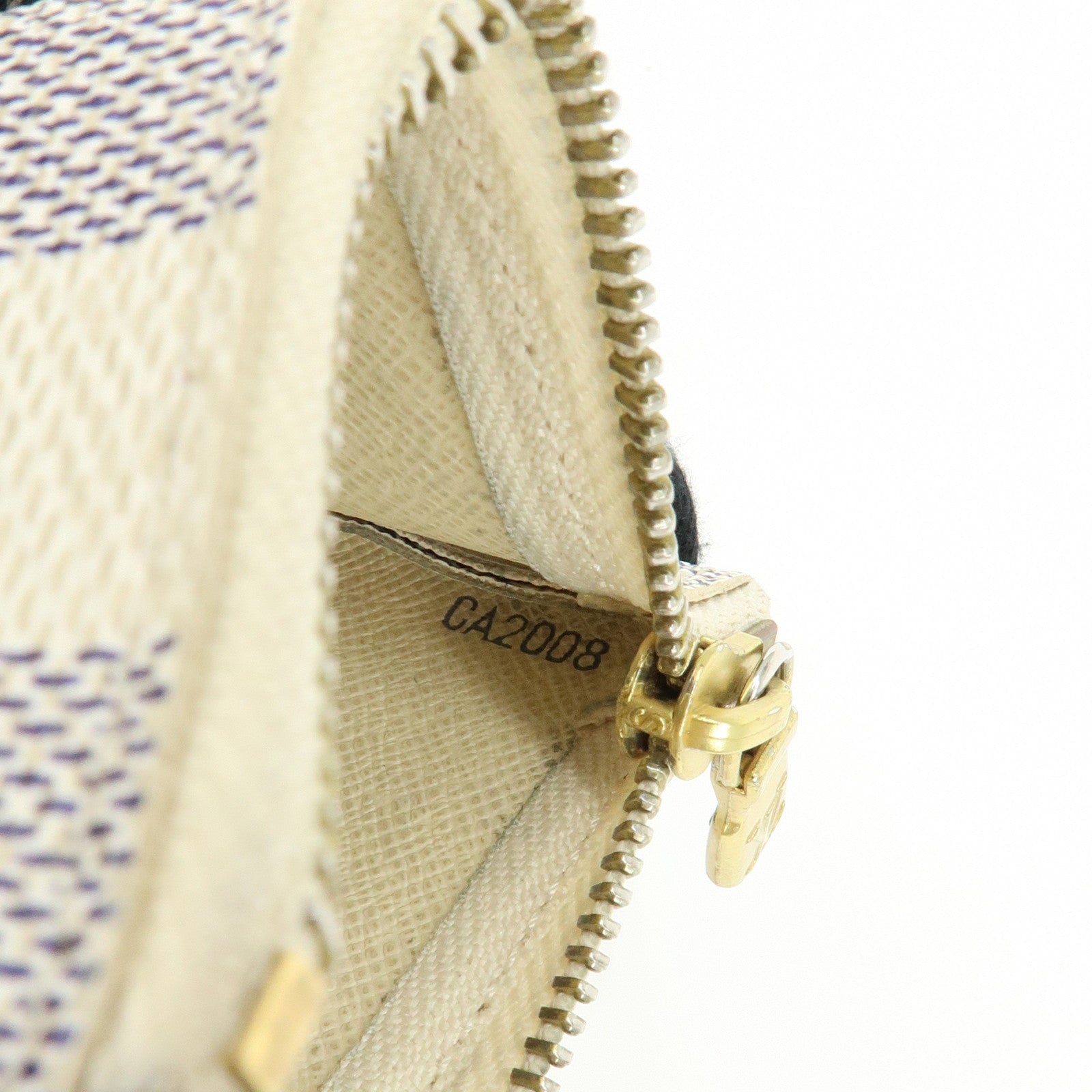 Louis Vuitton Damier Azur Pochette Cles Coin Case Key Case N62659