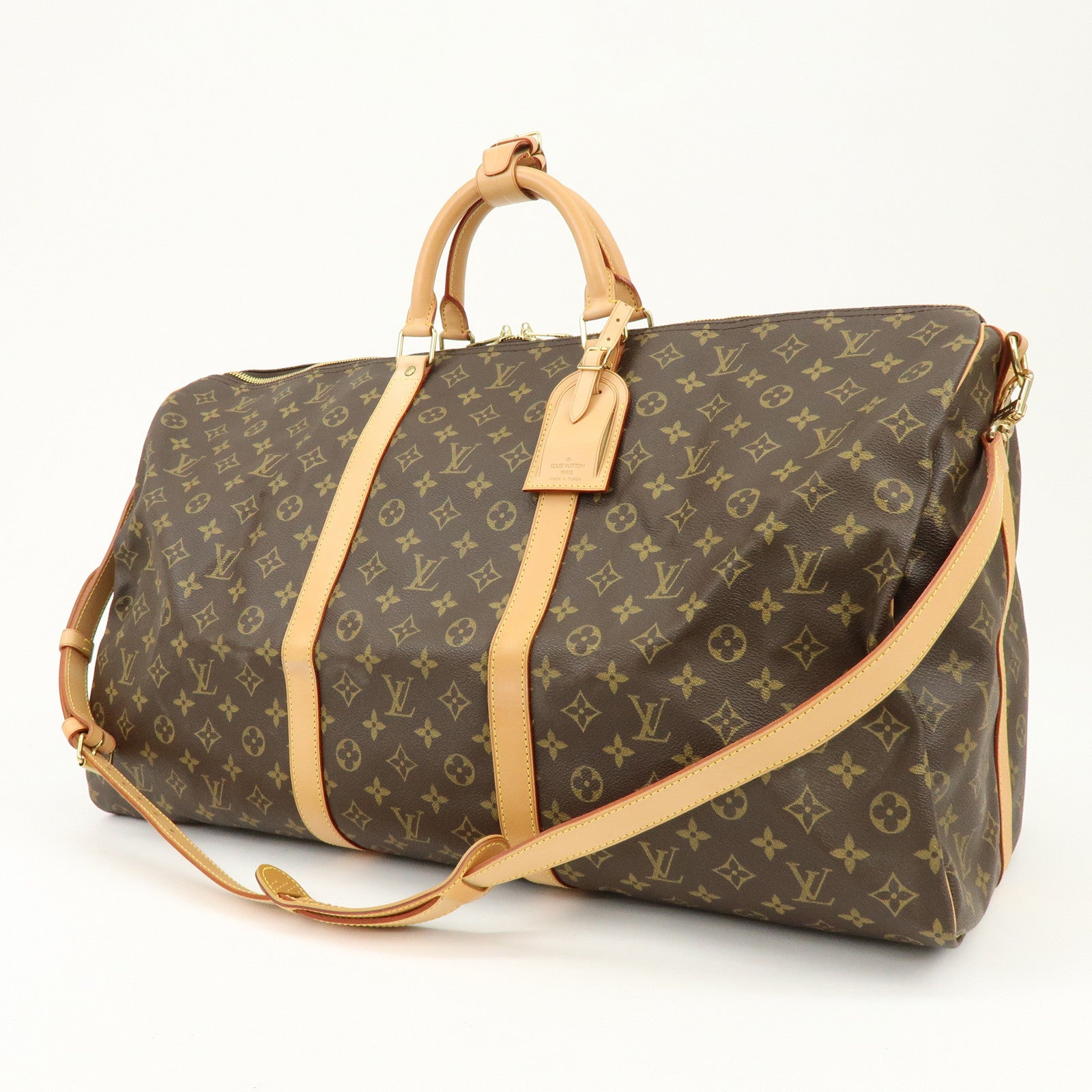 Louis Vuitton Monogram Keep All Bandouliere 60 Boston Bag M41412