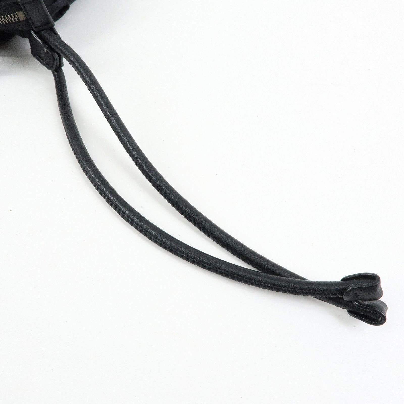 BURBERRY Nylon Leather Tote Bag Shoulder Bag Black