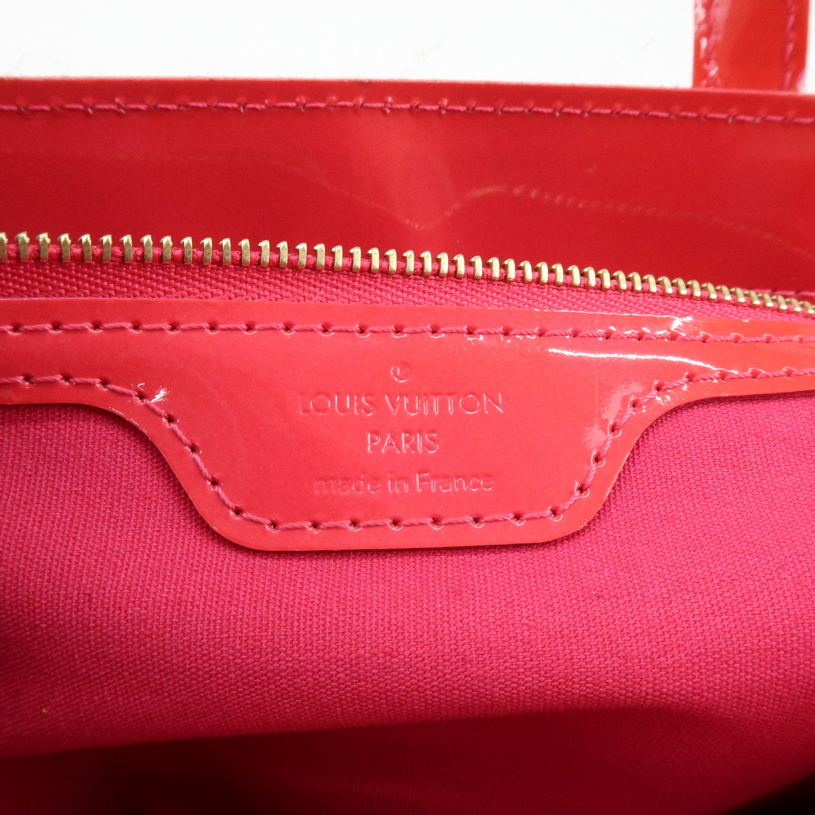 Louis Vuitton Monogram Vernis Wilshire PM Hand Bag Rose Pop M93643