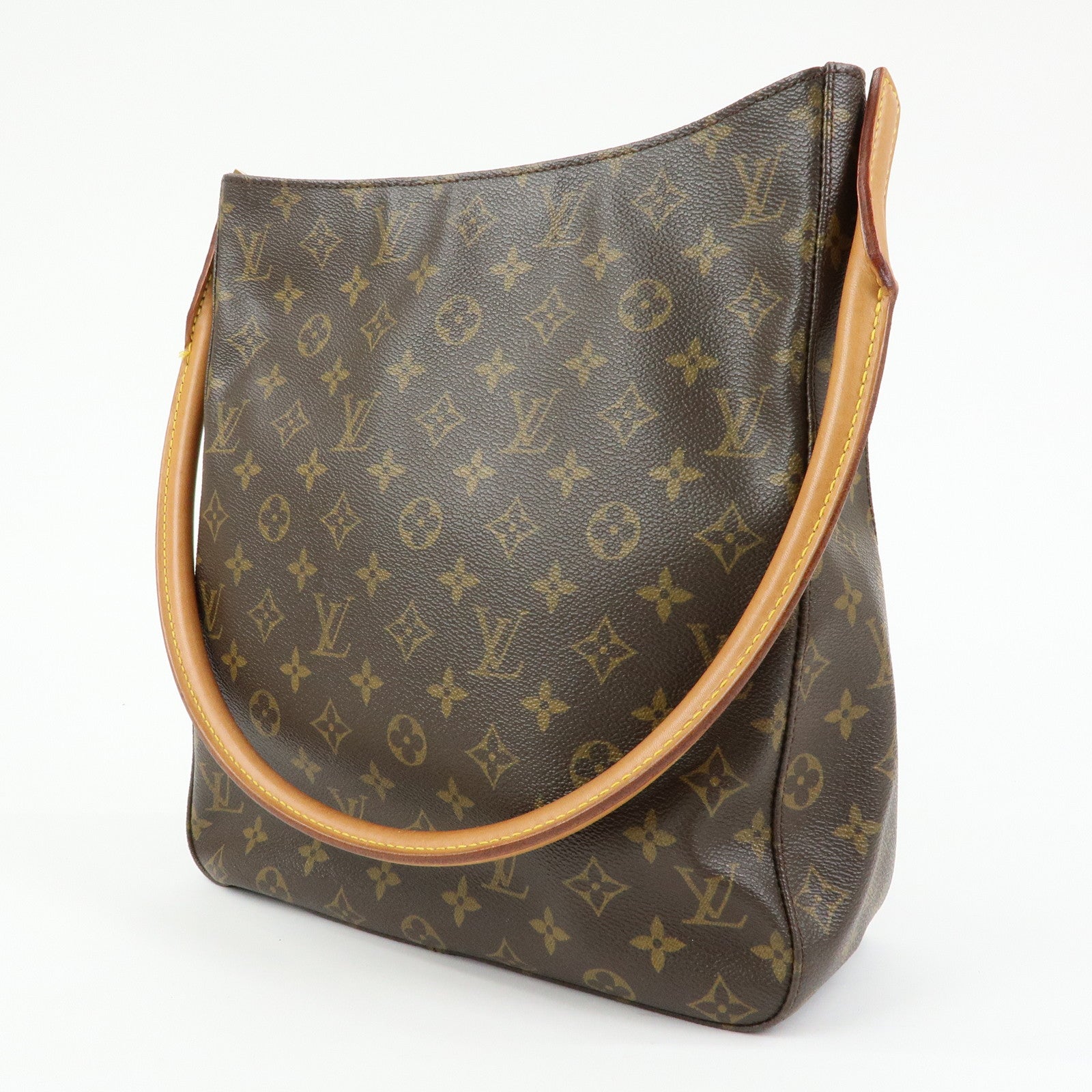 Louis Vuitton Monogram Looping GM Shoulder Bag Brown M51145