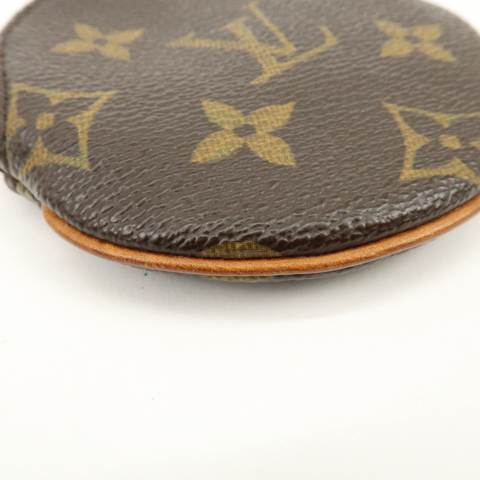 Louis Vuitton Monogram Porte Monnaie Rond Coin Case Brown M61926