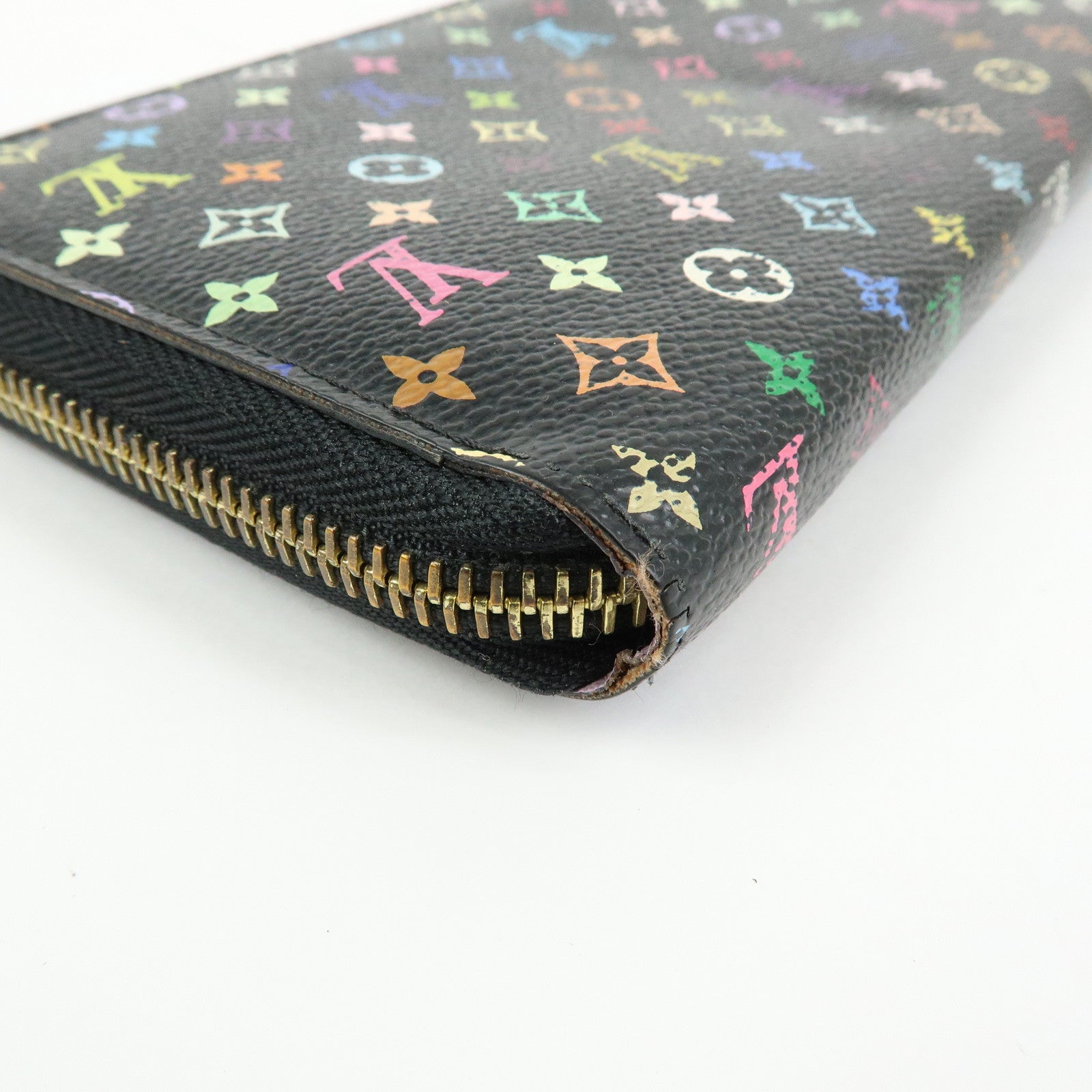 Louis Vuitton Monogram Multi Color Zippy Wallet Violet M60275