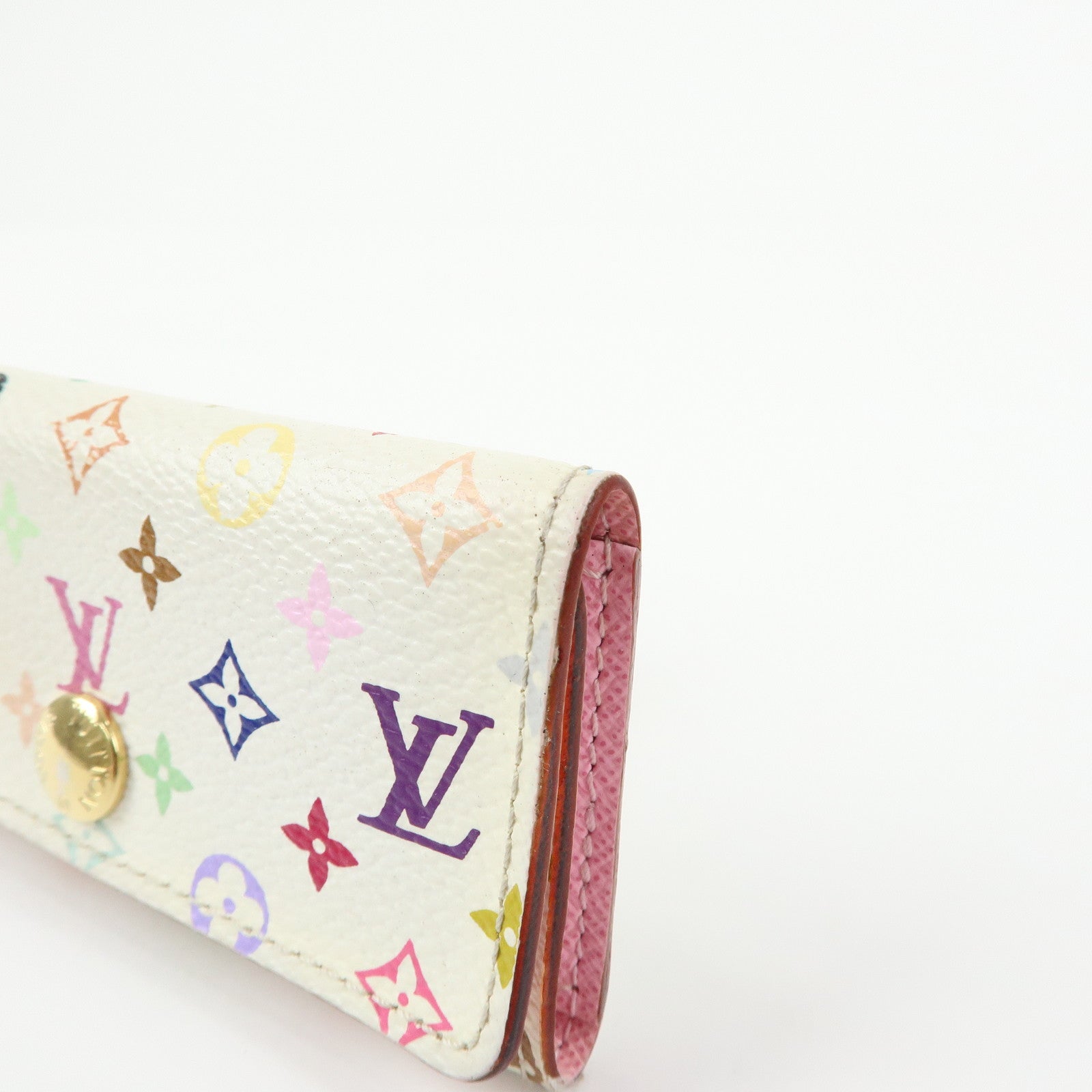 Louis Vuitton Monogram Multicolor Multicles 4 Key Case Blanc M93731