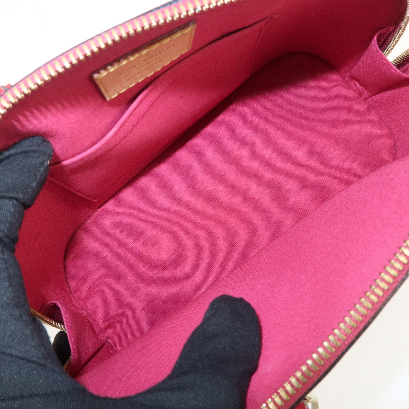 Louis Vuitton Monogram Vernis Alma BB 2Way Bag Rose Indien M91771