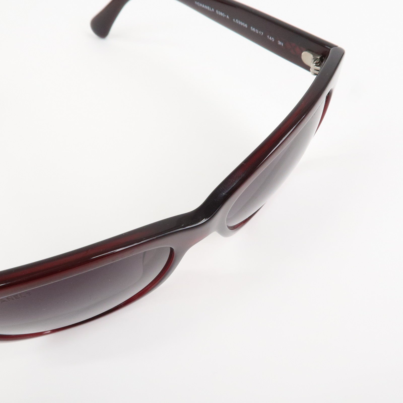 CHANEL Side COCO Mark Sunglasses ｃ.539S6 56□17 140 3N Brown 5380-A