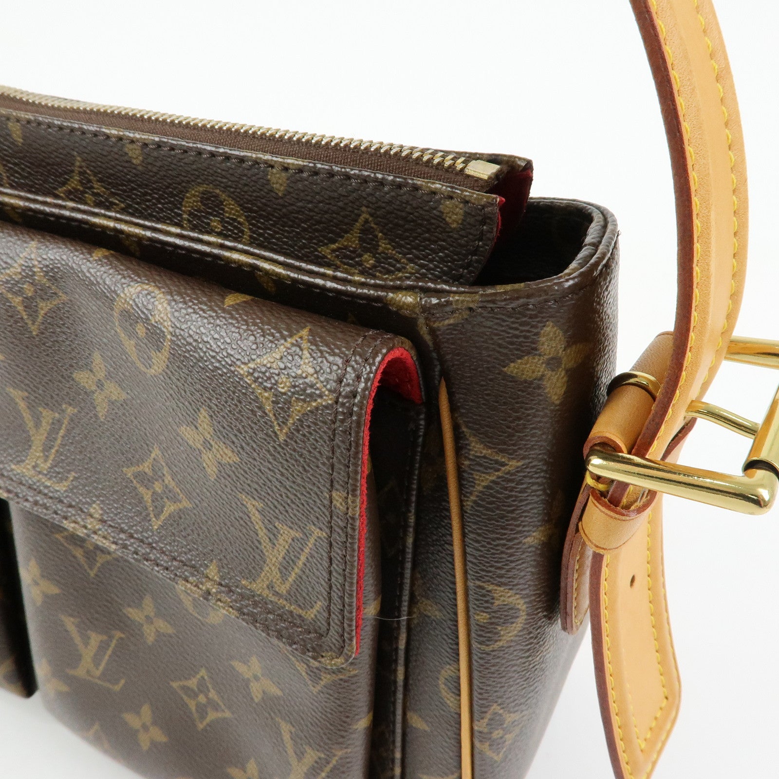 Louis Vuitton Monogram Viva Cite GM Shoulder Bag Brown M51163