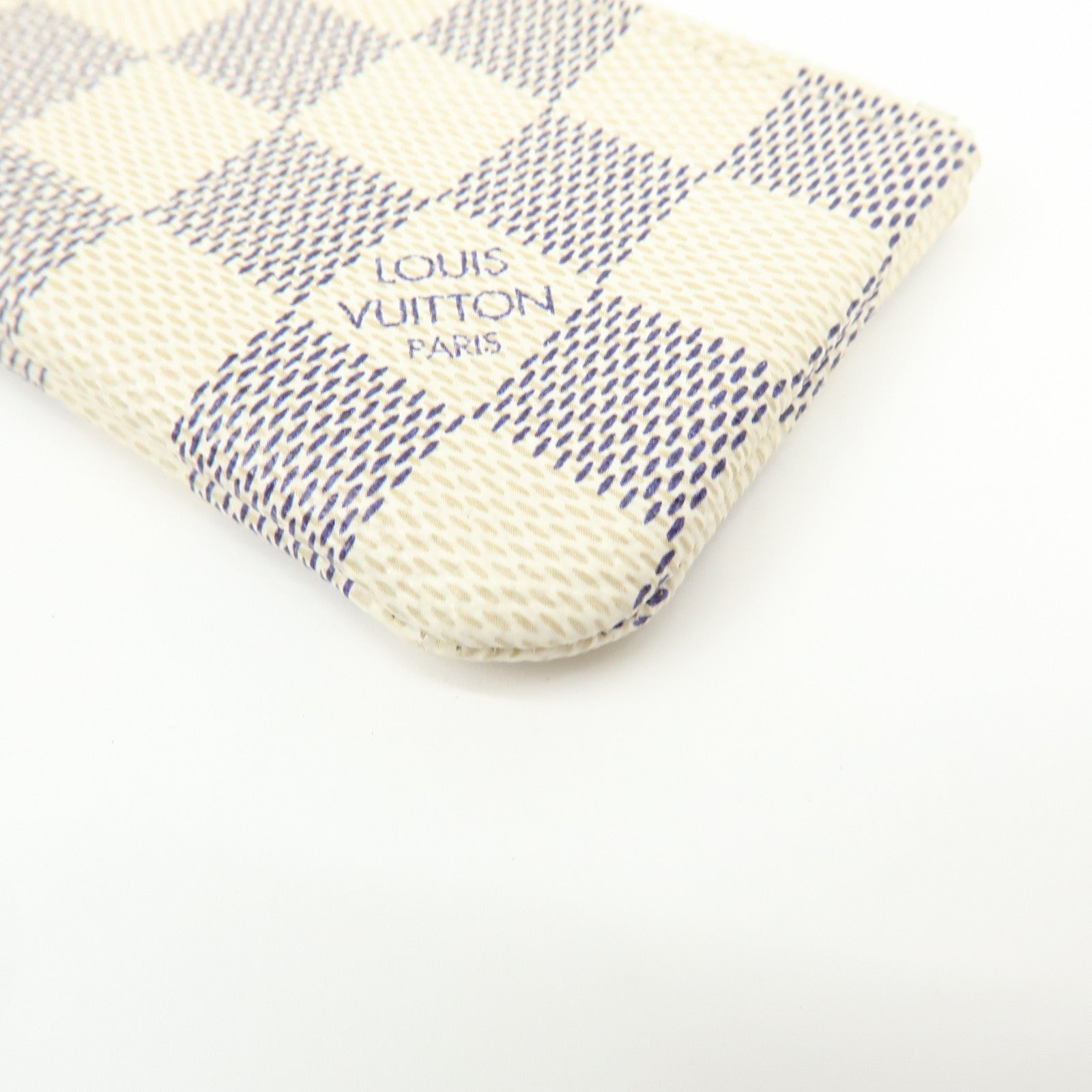 Louis Vuitton Damier Azur Pochette Cles Coin Case Key Case N62659