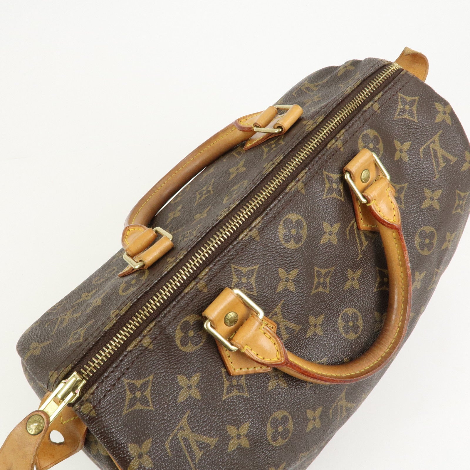Louis Vuitton Monogram Speedy 30 Boston Bag Hand Bag Brown M41526
