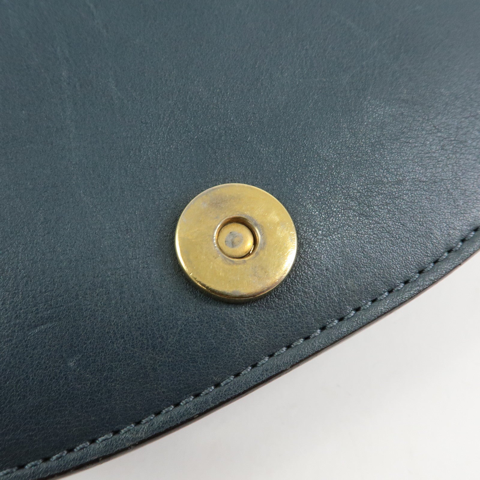 Chloe Nile Leather 2Way Bag Hand Bag Bracelet Bag Blue