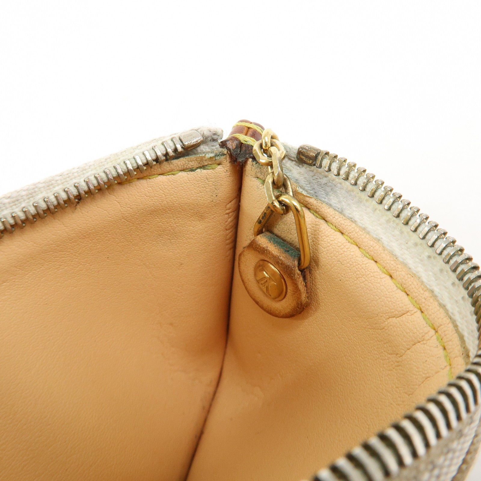 Louis Vuitton Monogram Multicolor Pochette Cles Blanc M92655 Used