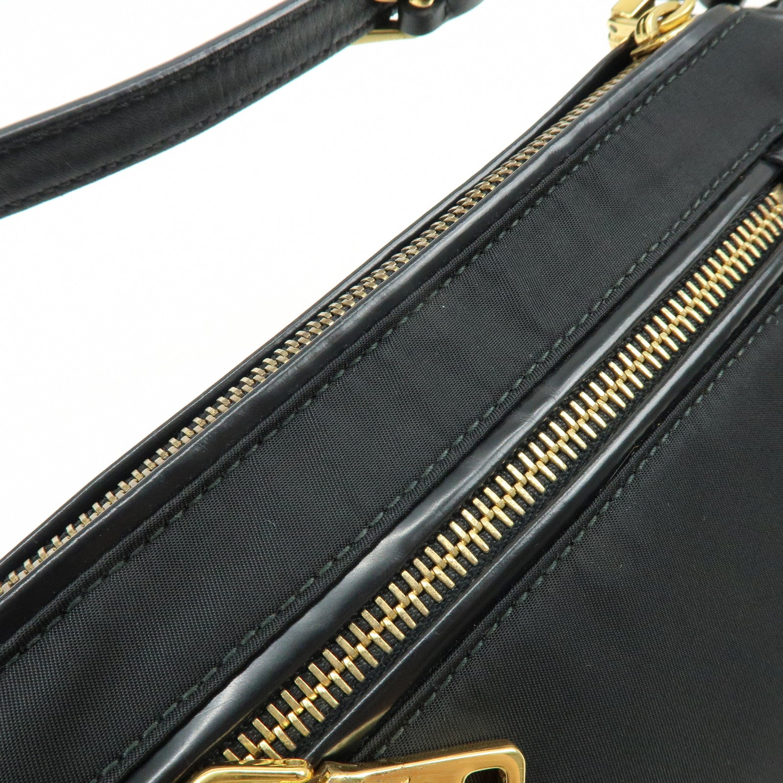 PRADA Triangle Logo Nylon 2Way Bag Hand Bag Shoulder Bag BN1833