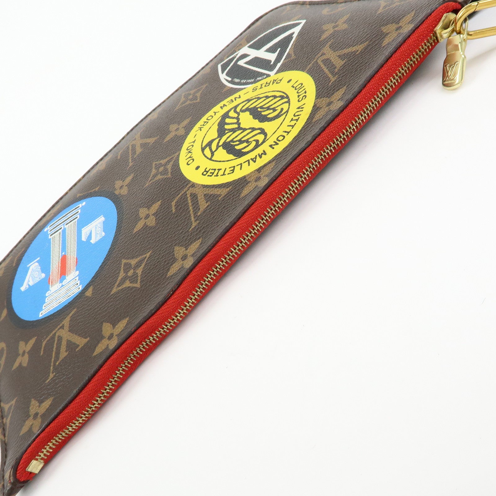Louis Vuitton Monogram LV World Tour Pouch for Neverfull Brown MM