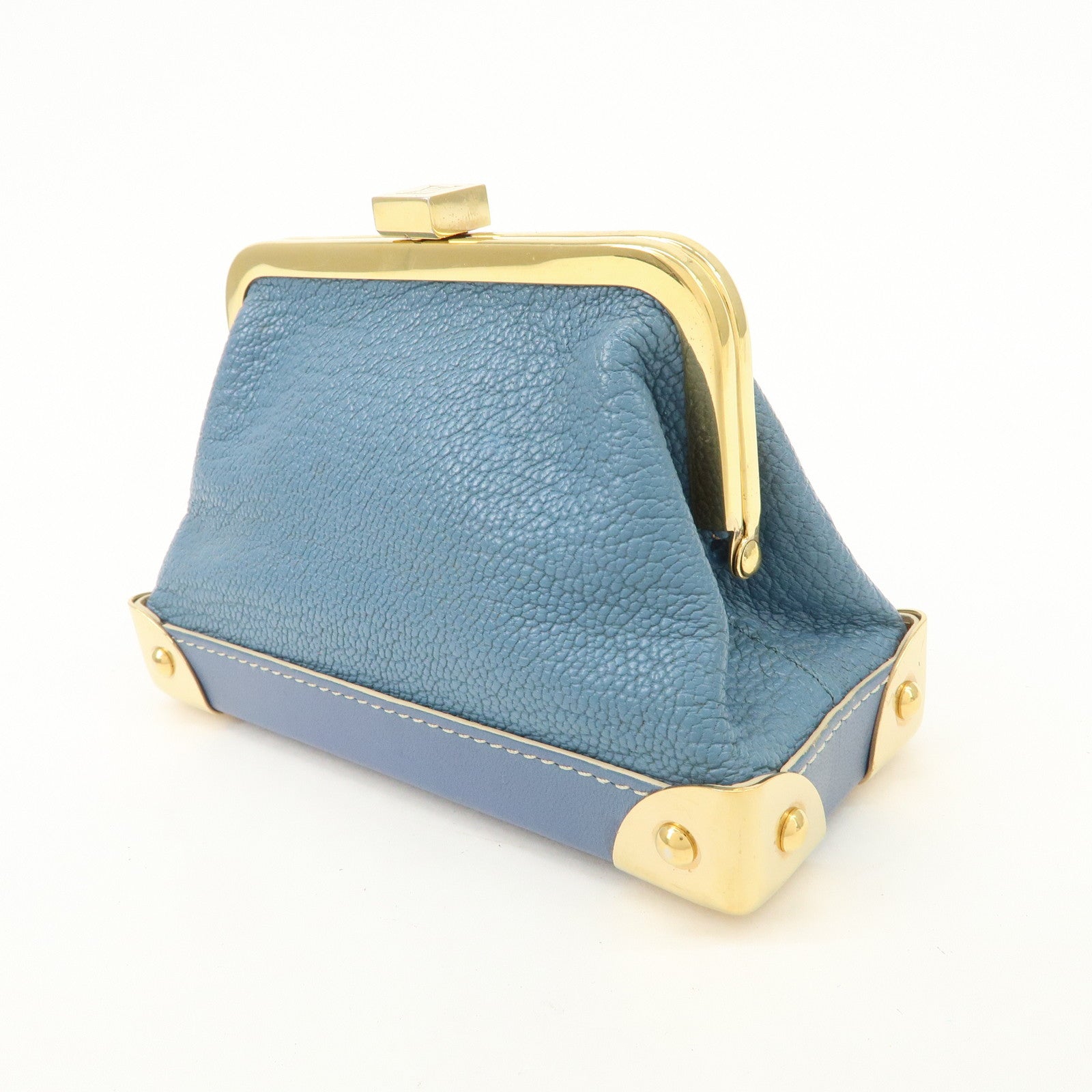 Louis Vuitton Suhari Porte Monnaie Viennois Coin Case Blue M91833