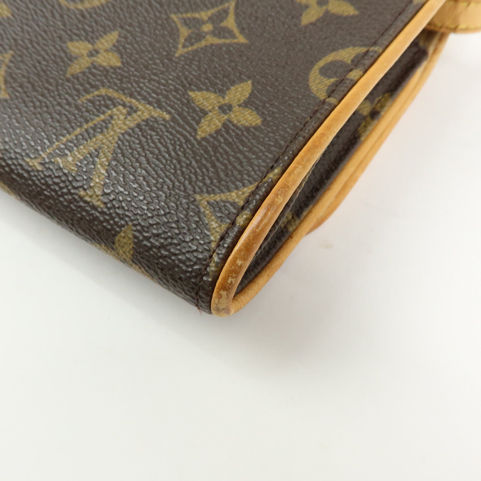 Louis Vuitton Monogram Pochette Twin GM 2Way Bag Brown M51852