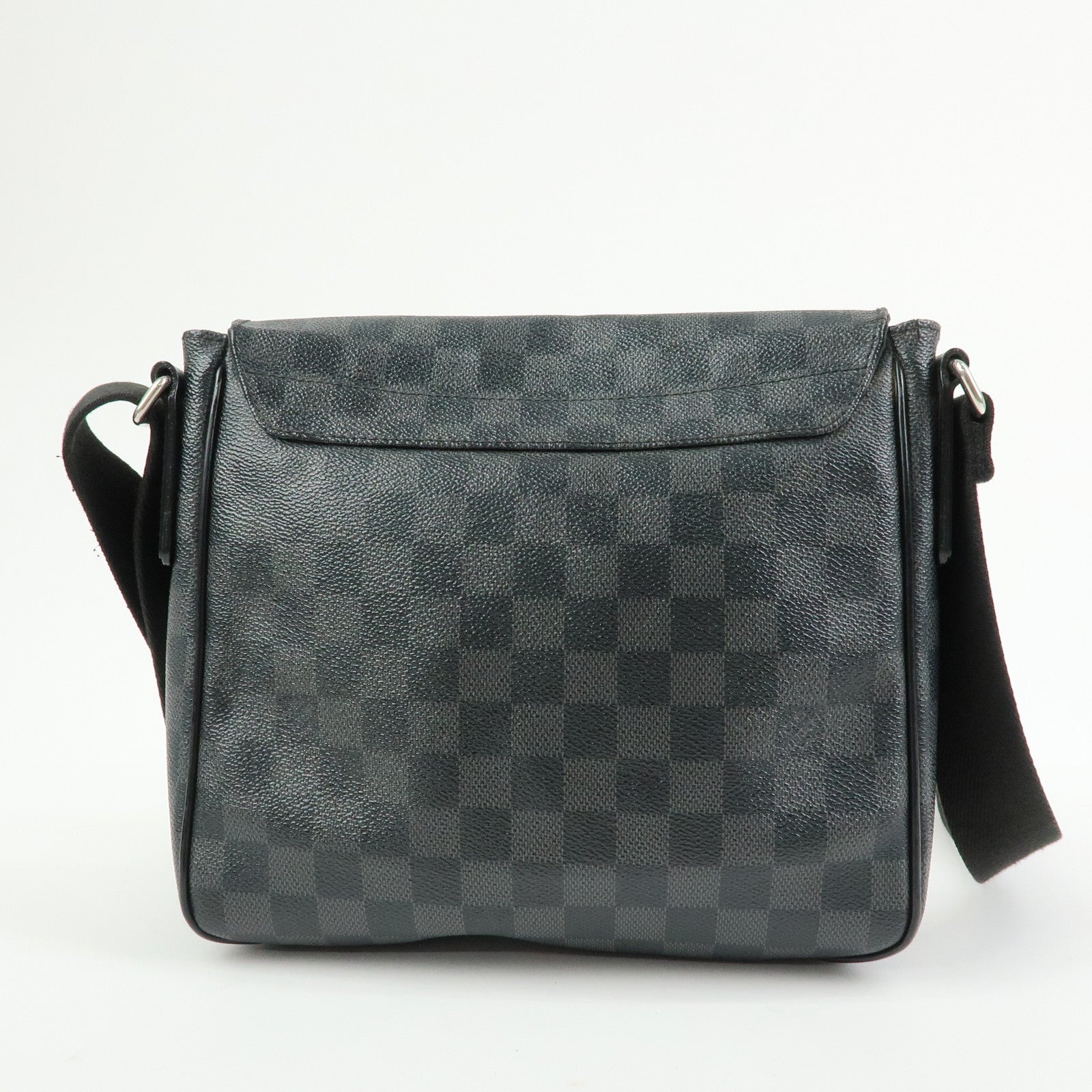 Louis Vuitton Damier Graphite District PM Shoulder Bag Noir N41260